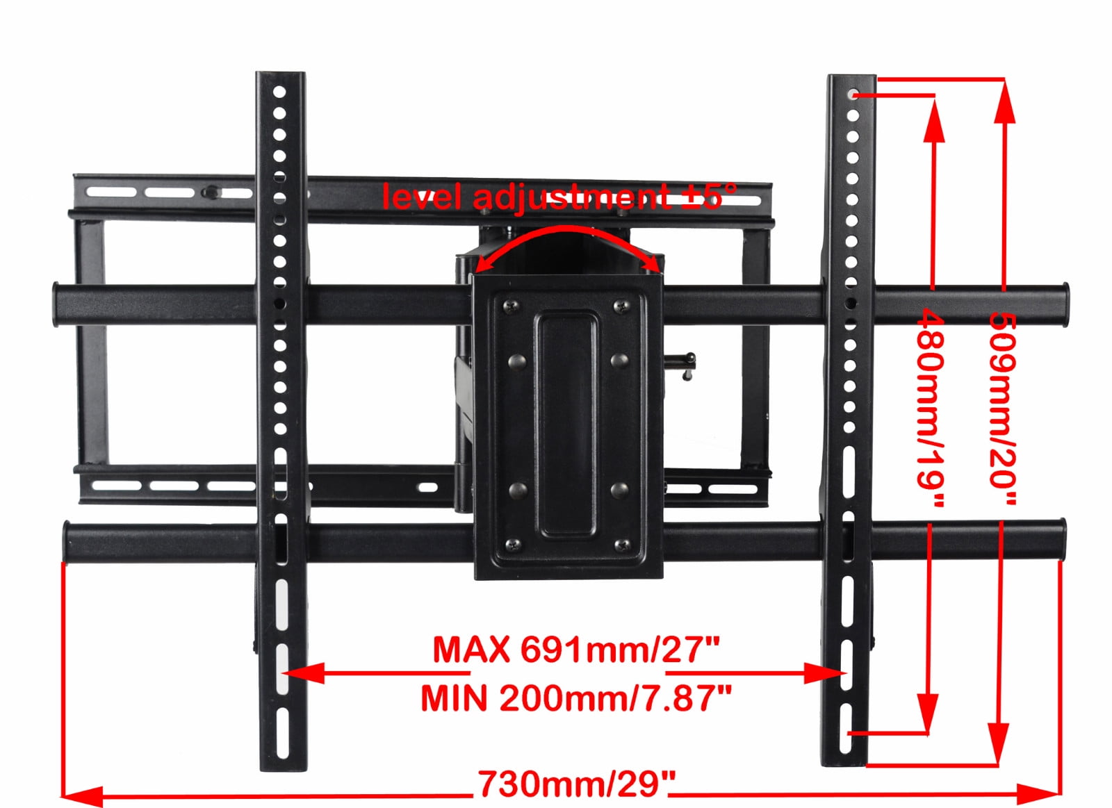 VideoSecu Heavy Duty Full Motion TV Wall Mount Articulating Bracket for VIZIO 50 55 60 65 70 75 80 Inch LED LCD Plasma HDTV D65-E0 E65-E0 E65-E1 M65-E0 P65-E1 E70-E3 M70-E3 M75-E1 P75-E1 E80-E3 BN5 - Image 6