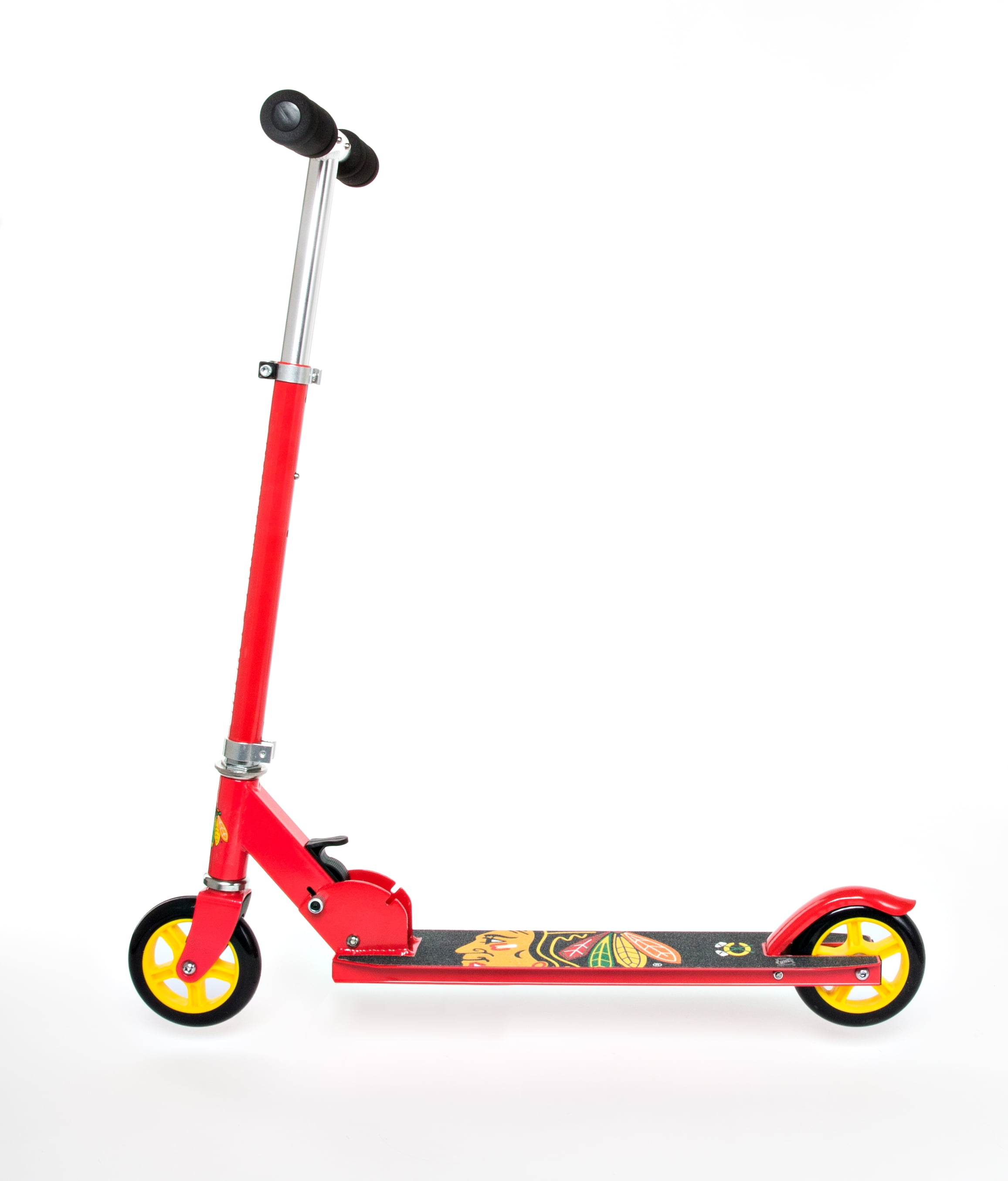 NHL Chicago Blackhawks Folding Kick Scooter for Kids Ages 5 and Up by Walk-Onz Sports - Image 7
