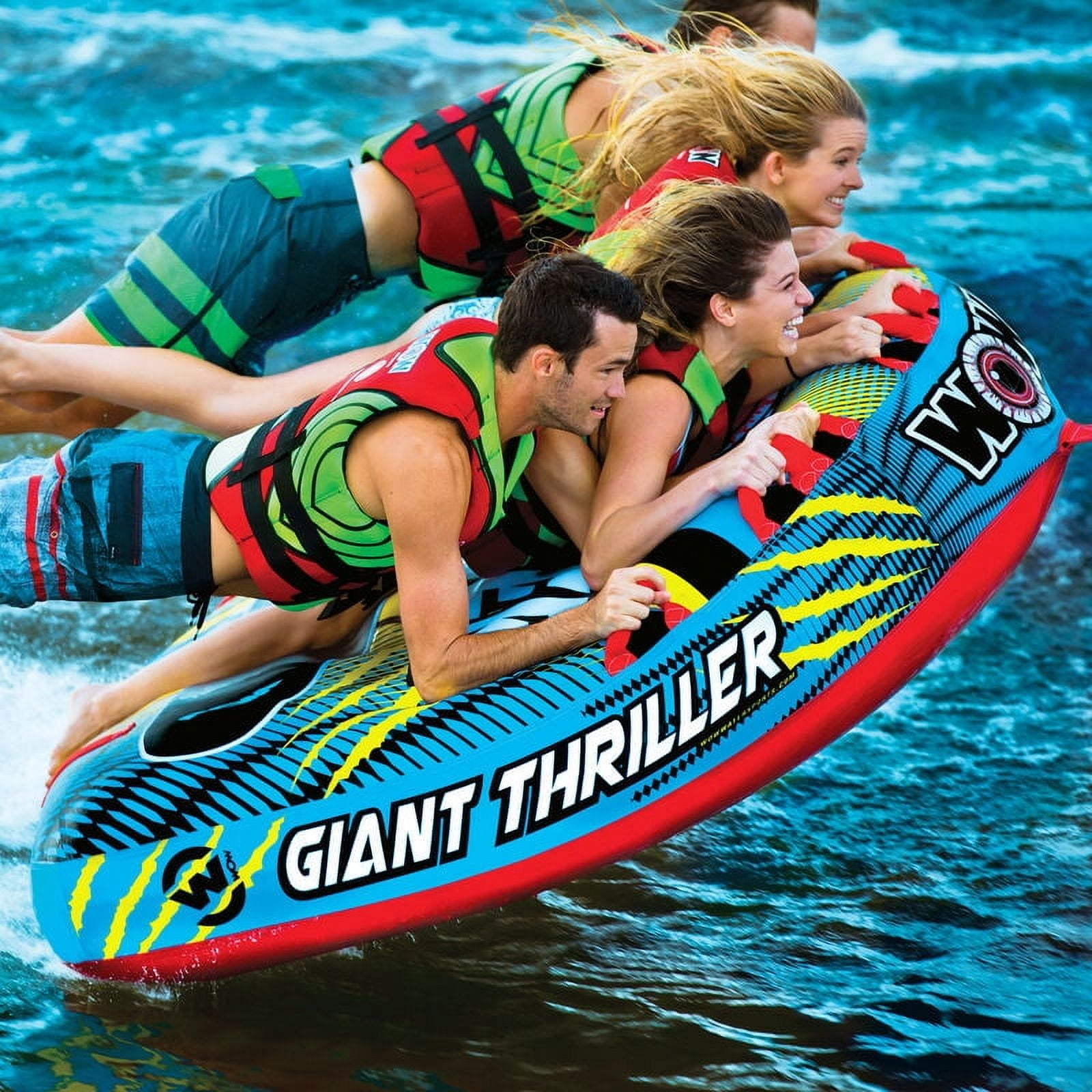 WOW Sports Giant Thriller Towable 1-4 Person Towable Tube for Boating - Image 4