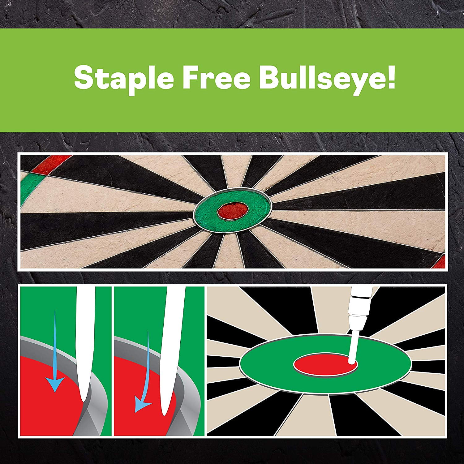 Viper AIM 360 Sisal Self Healing Practice Dartboard w/ Removable Aiming Circles - Image 7