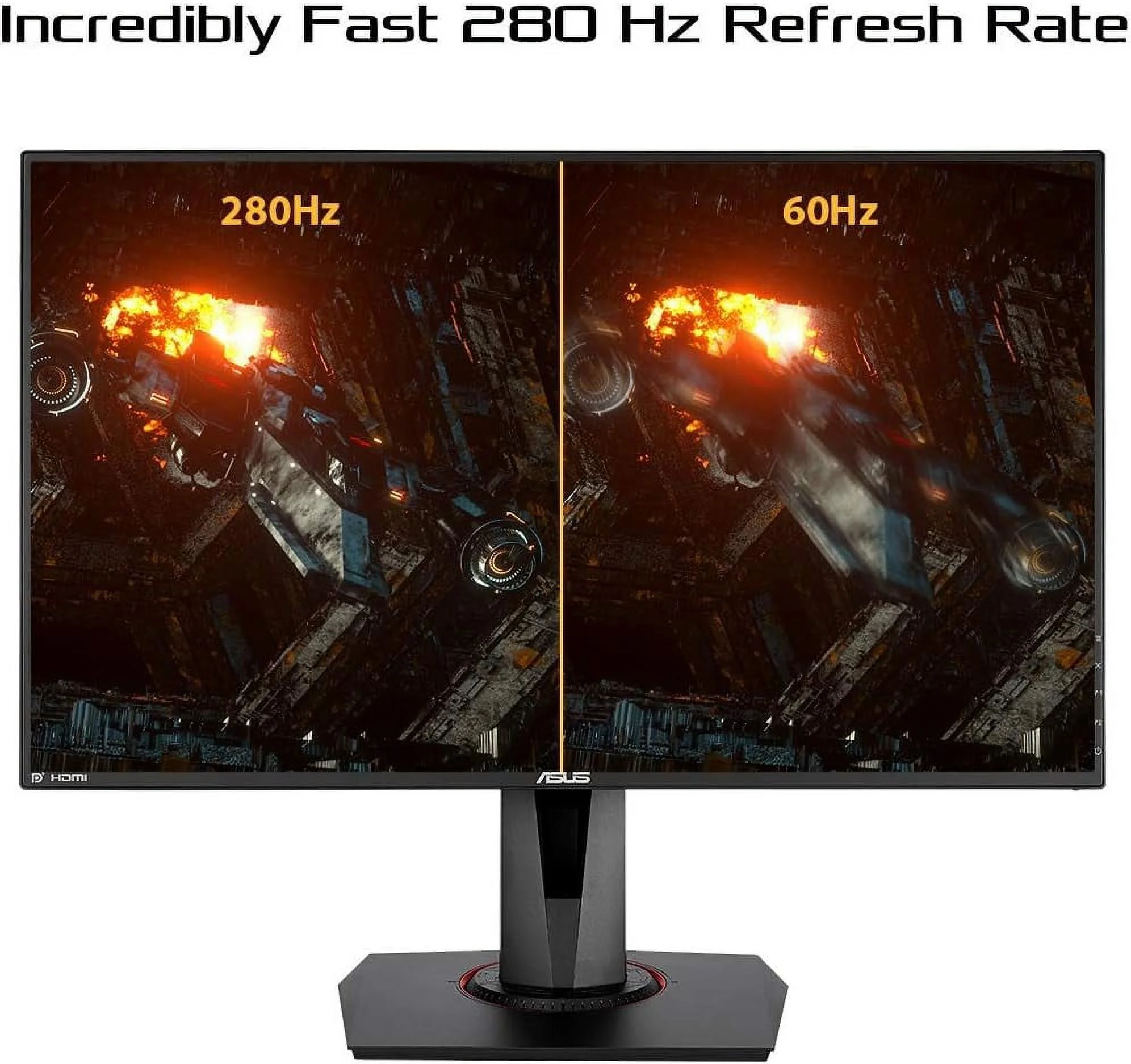 ASUS TUF Gaming VG279QM 27" Full HD 1920 x 1080 1 ms (GTG) 280Hz (Overclocking) 2 x HDMI, DisplayPort G-SYNC ELMB SYNC HDR Built-in Speakers LED Backlit Height Adjustable IPS Gaming Monitor - Image 7