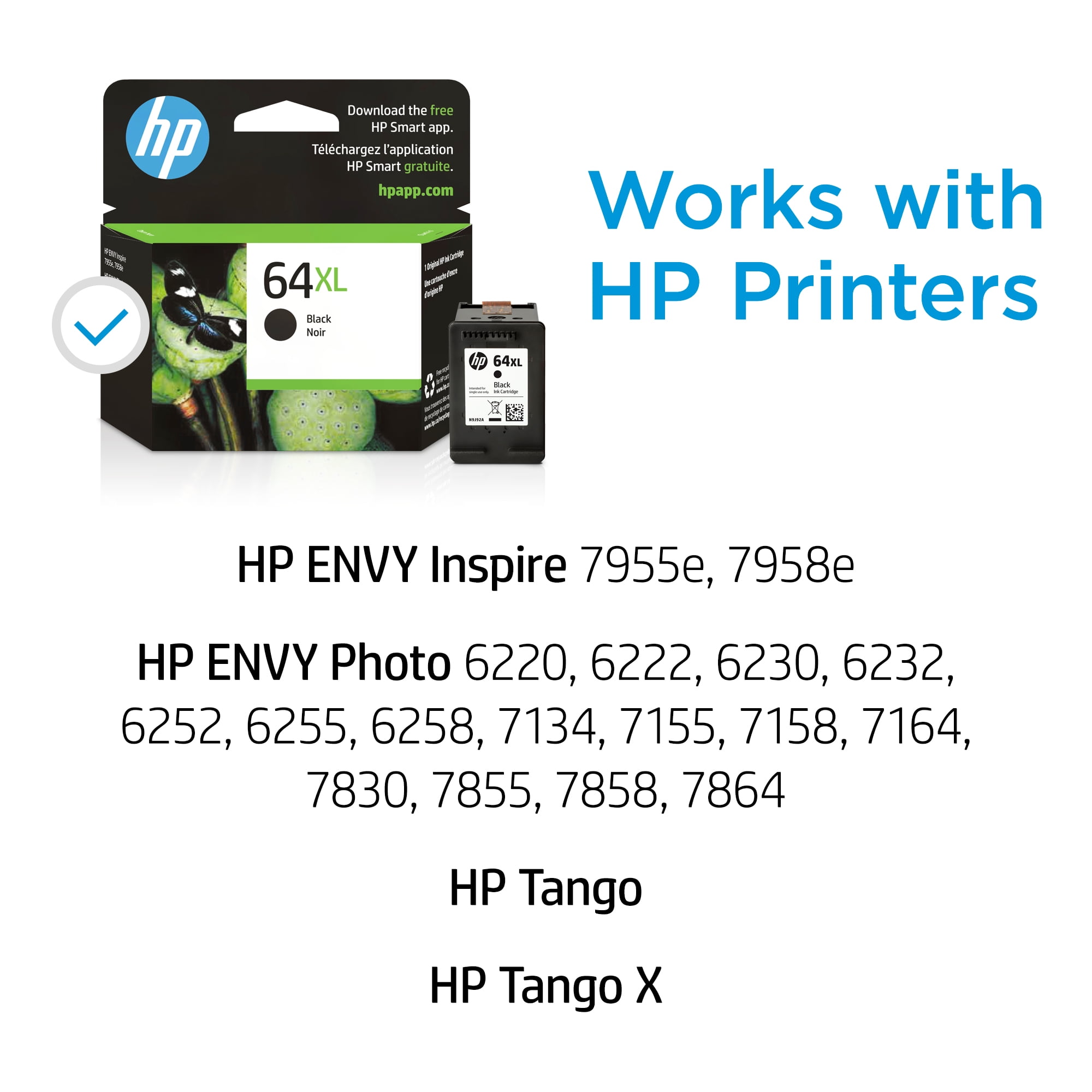 HP - Hp 64xl Black High Yield Original Ink Cartridge, 600 Page-Yield - Image 6