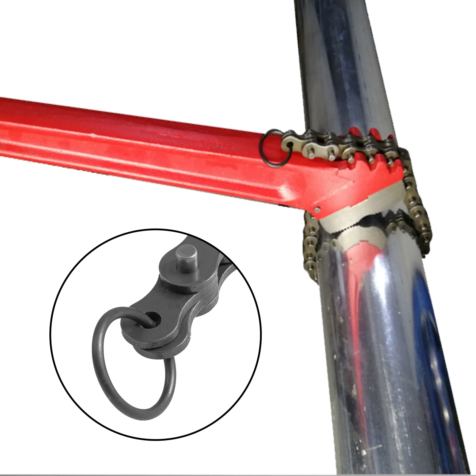 VEVOR Chain Wrench Pipe 36inch,Heavy Duty Oil Filter Chain Wrench Capacity 4-1/2 to 7-1/2inch ,Chain Wrench 30inch (760 mm) Chain Length Plumbing Pipe Tool - Image 8