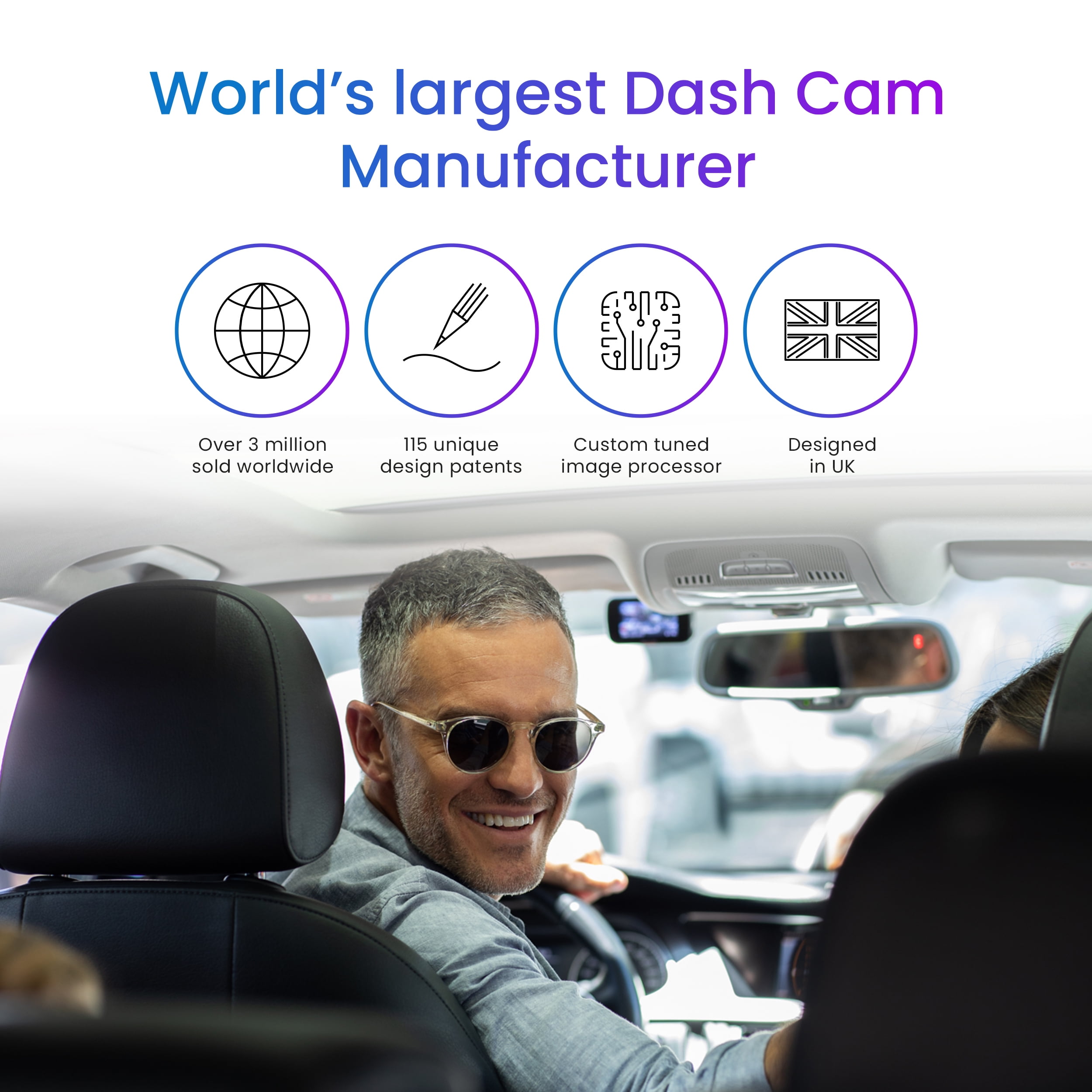 Nextbase 222 Compact Dash Cam in Black 2.5" HD IPS Screen, 1080p Full HD, Intelligent Parking Mode, G Force Sensor, 0.17lbs Assembled. - Image 3