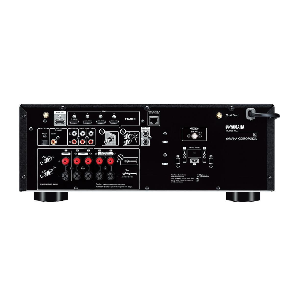 Yamaha RX-V4 5.2-Channel AV Receiver with 8K HDMI and MusicCast - Image 3