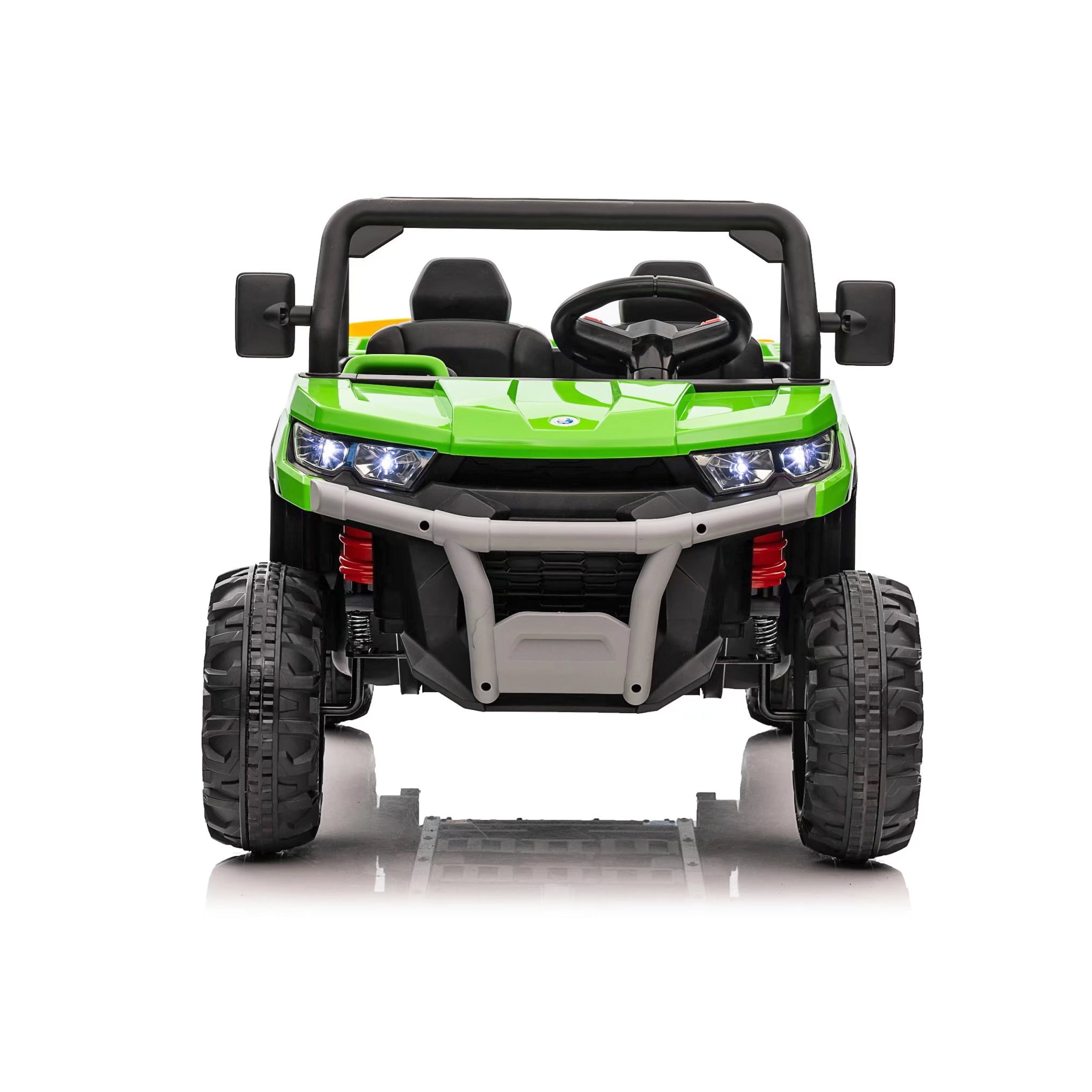 Blazin' Wheels 12V Battery Operated Green Utility Truck with Remote Control - Image 7