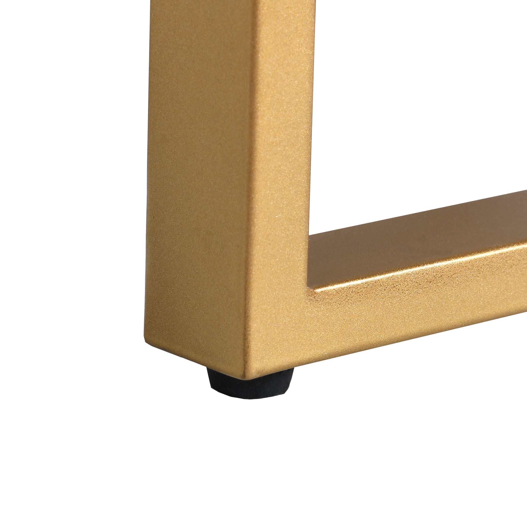 Dextrus 2 Drawer File Cabinet with Metal Legs , Wood Lateral Filing Cabinet Printer Stand Fits A4 Letter Legal Size Files for Home Office, White & Gold - Image 12