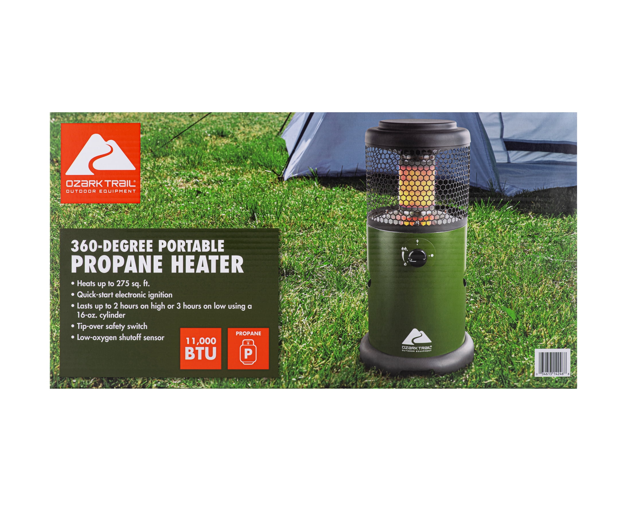 Ozark Trail 360° Propane Portable Indoor/Outdoor Heater, Green - Image 9