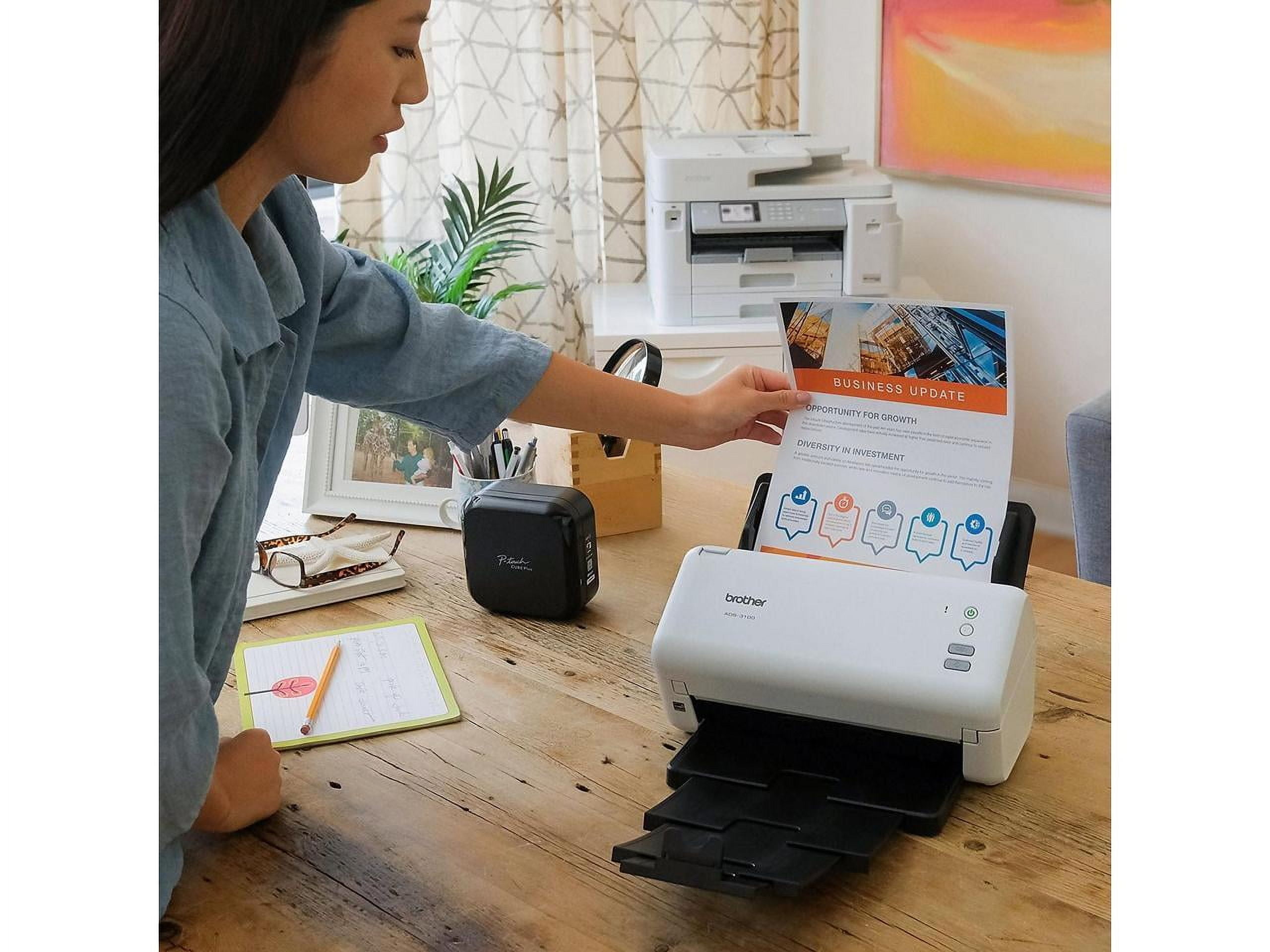 Brother ADS3100 High-Speed Monochrome/Color Desktop Document Scanner for Small Office & Home Offices - Image 5
