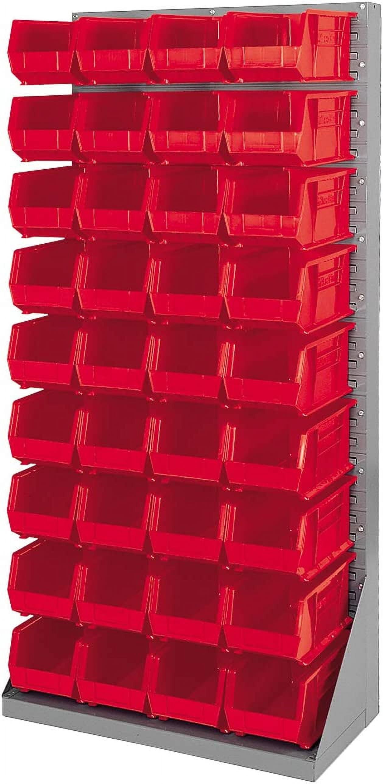 Akro-Mils Stackable Storage Bins, AkroBins Stacking Organizer, 15"x8"x7", Red, 12-Pack - Image 9