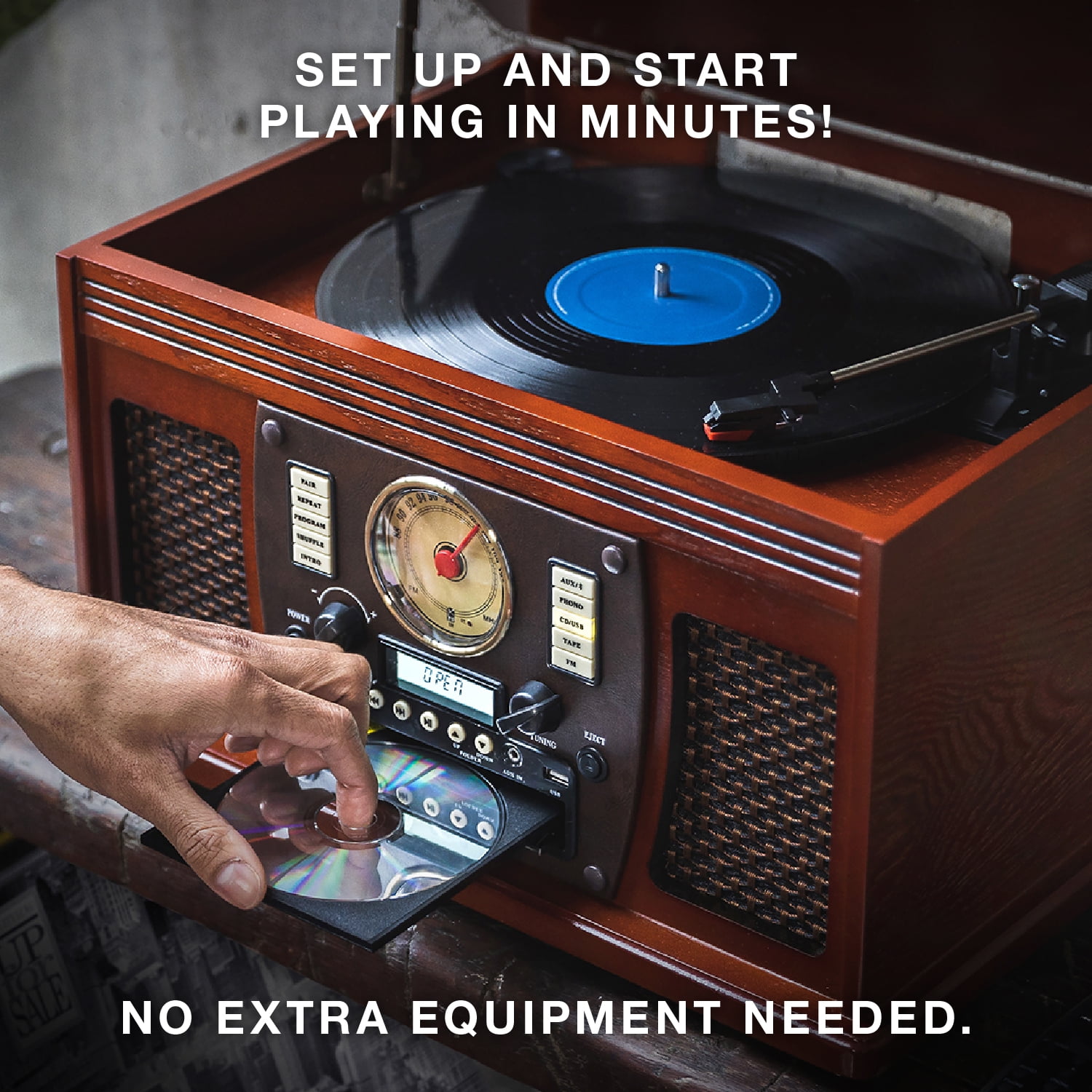 Victrola Navigator Bluetooth Record Player - Image 3