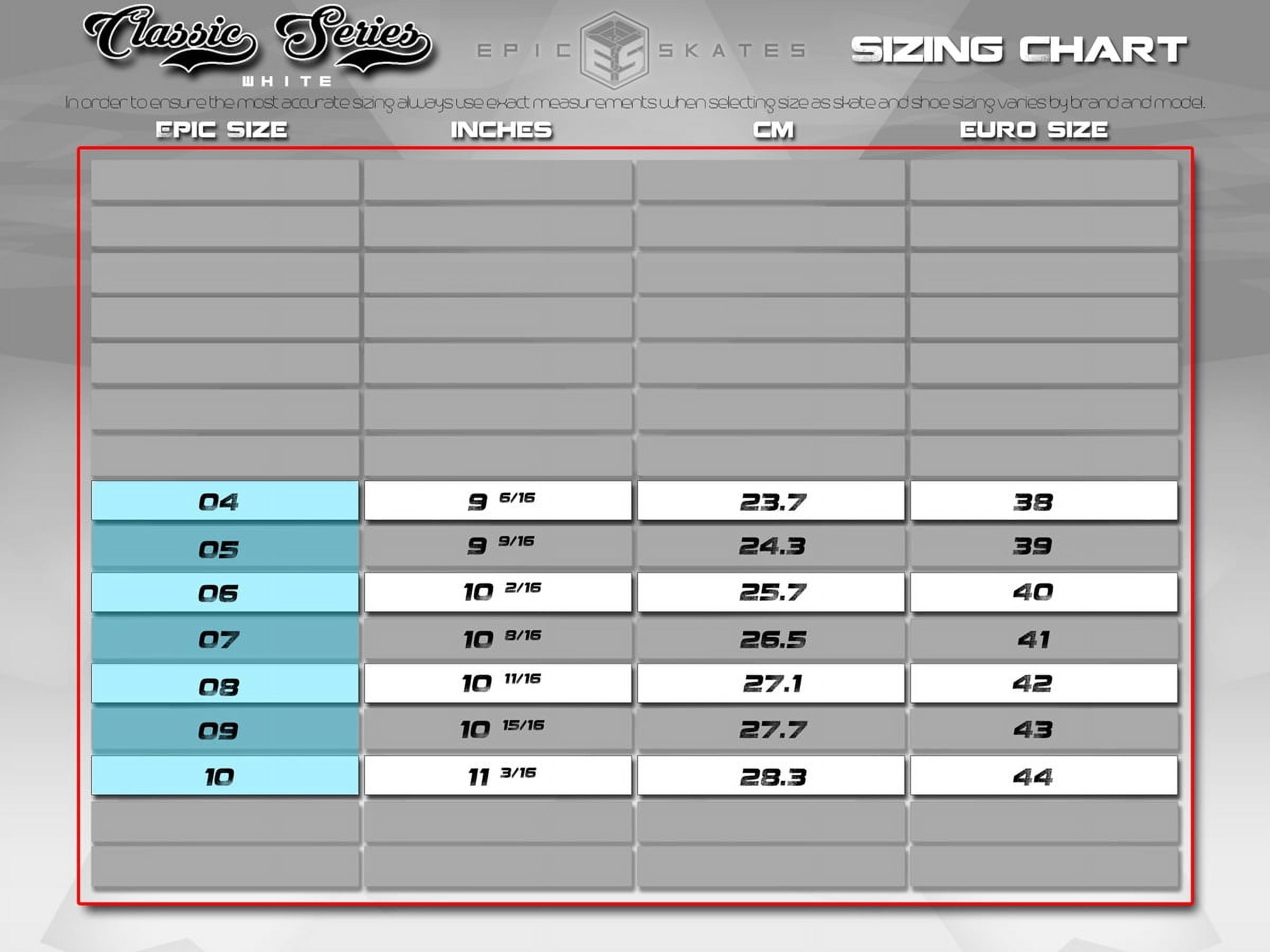 Epic Classic White and Red Quad Roller Skates - Image 7