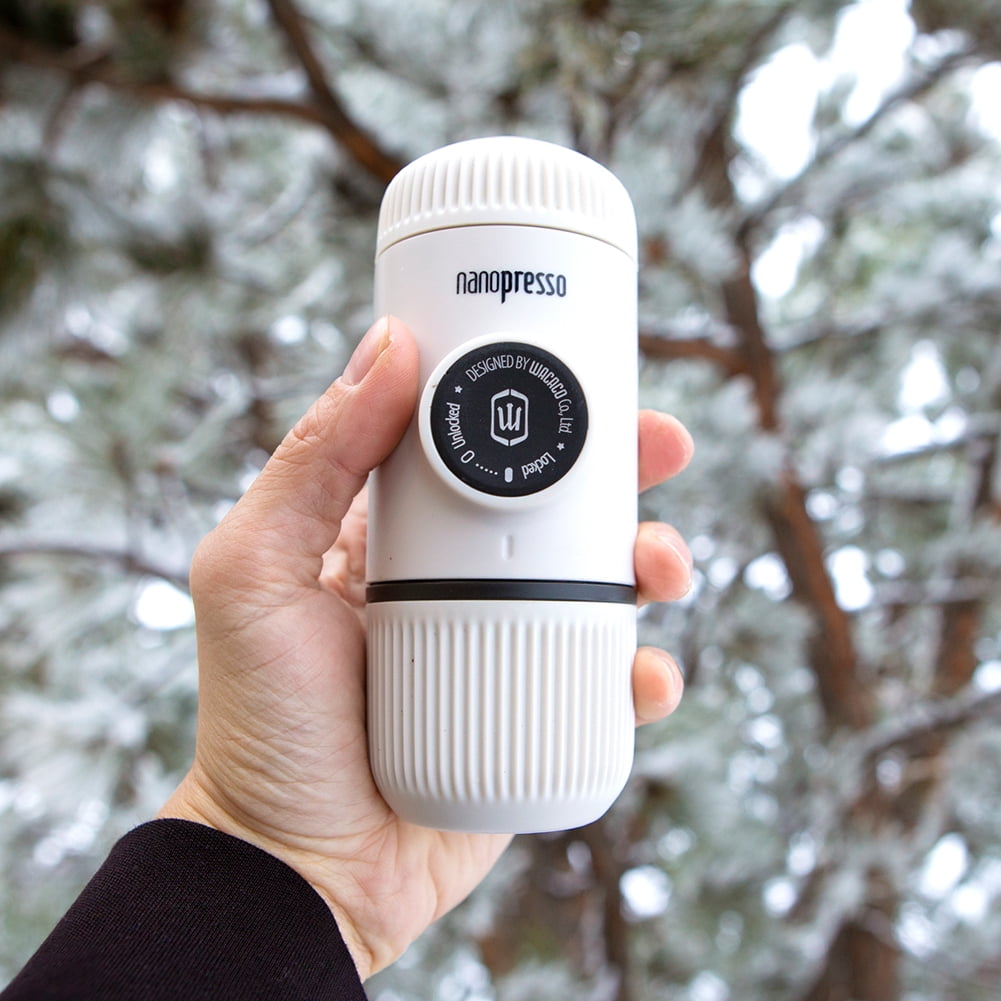 Wacaco Nanopresso Portable Espresso Maker with Case, Travel Coffee Maker, Perfect for Camping, Travel (New Elements Chill White) - Image 7