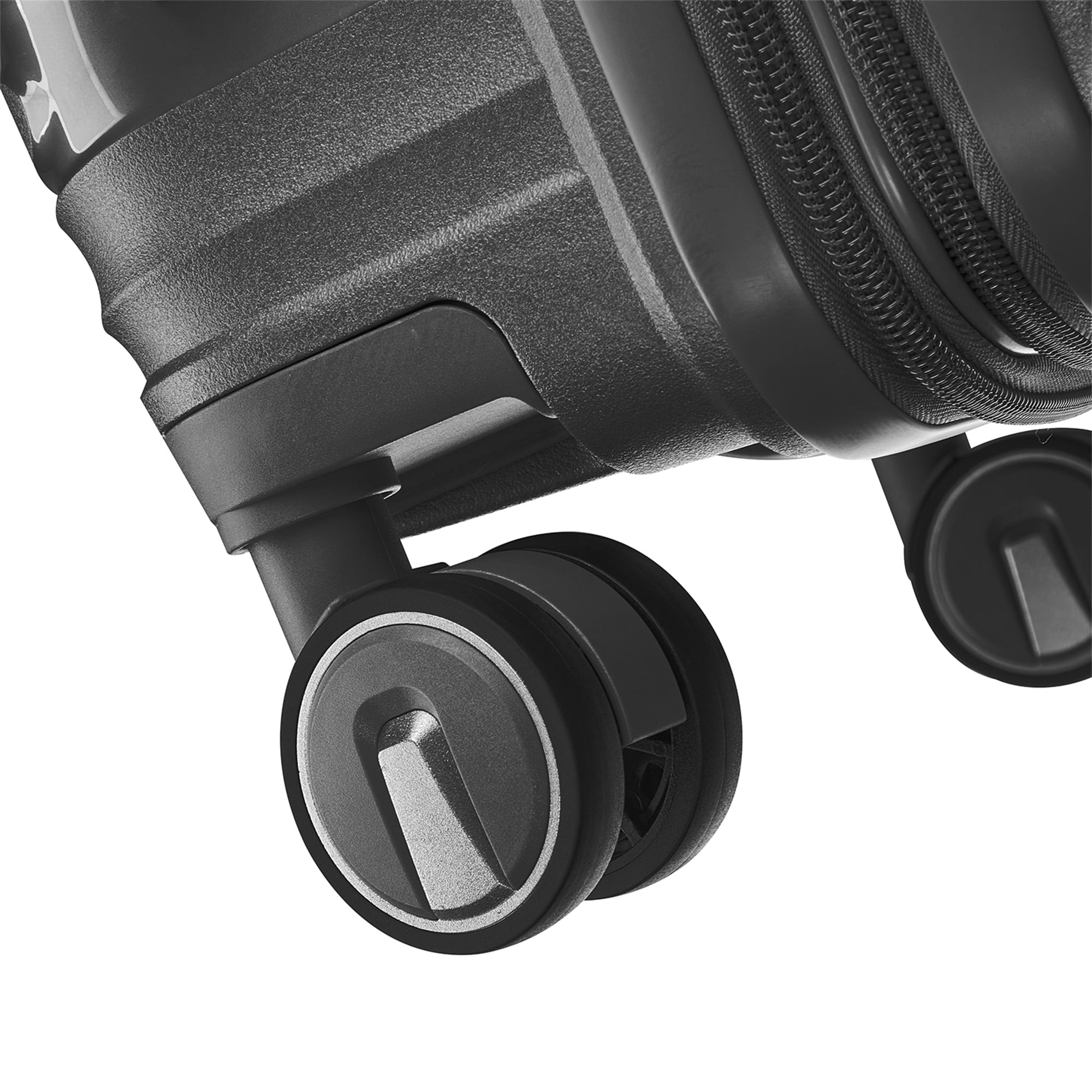 Aukfa Expandable Hardside 4-Piece Luggage Travel Set, Durable Suitcase, Double Wheels, Black - Image 5