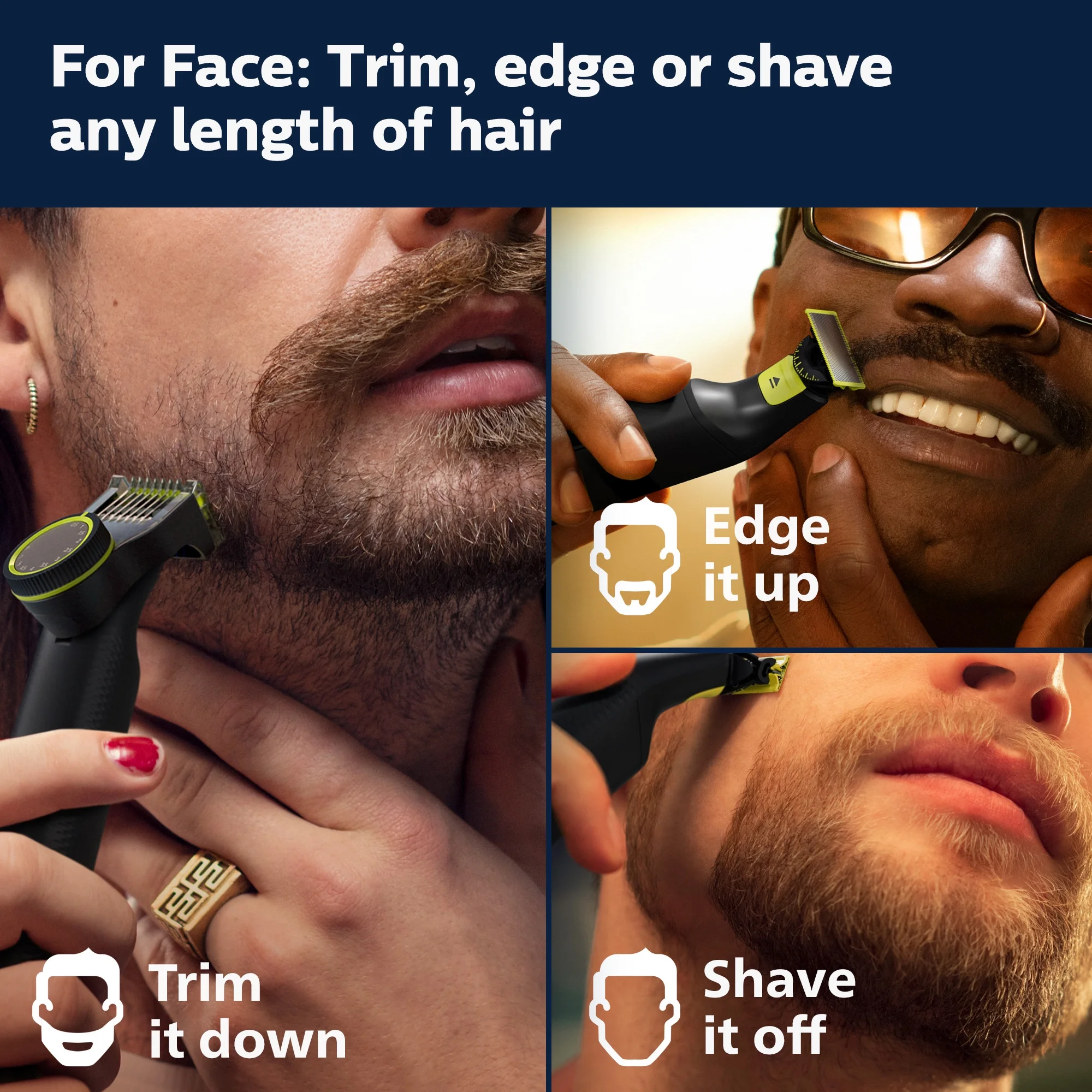 Philips Norelco Oneblade 360 Pro Hybrid Electric Trimmer QP6531/70 - Image 7