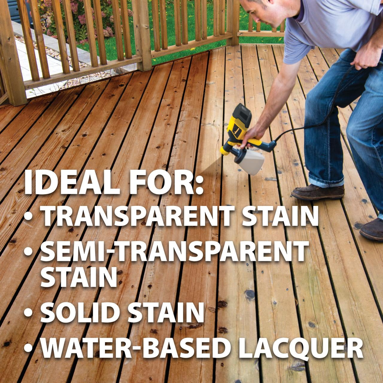 Wagner Control Spray Double Duty Stain Sprayer for Small Decks, Fences, Outdoor Furniture and More - Image 3