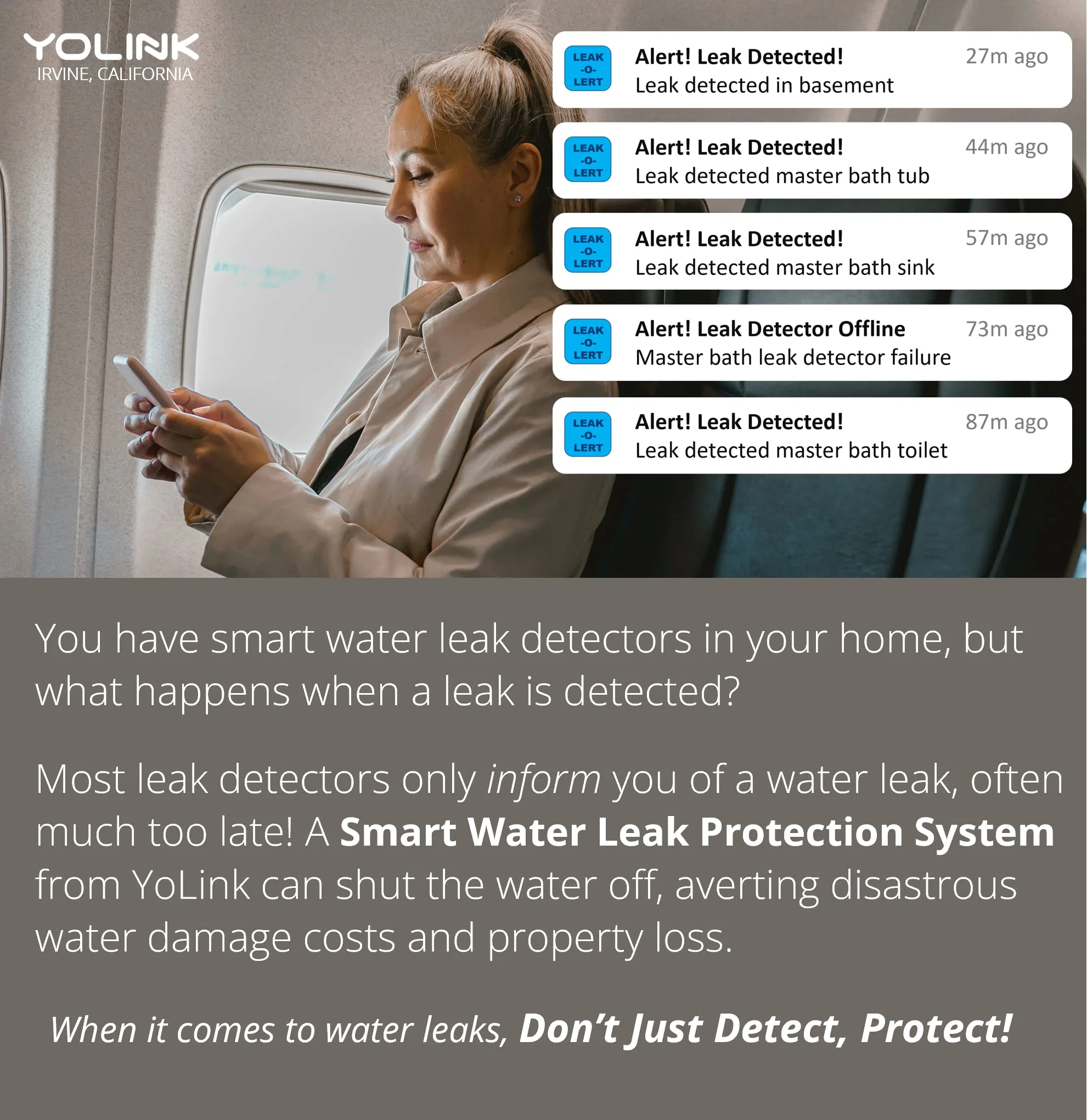 YoLink Water Leak Detection Starter Kit, w/SpeakerHub Audio/Talking Hub & Water Leak Sensors, LoRa Up to 1/4 Mile Open-Air Range, SMS/Text, Email & Push Notifications, w/Alexa, IFTTT, Home Assistant - Image 9