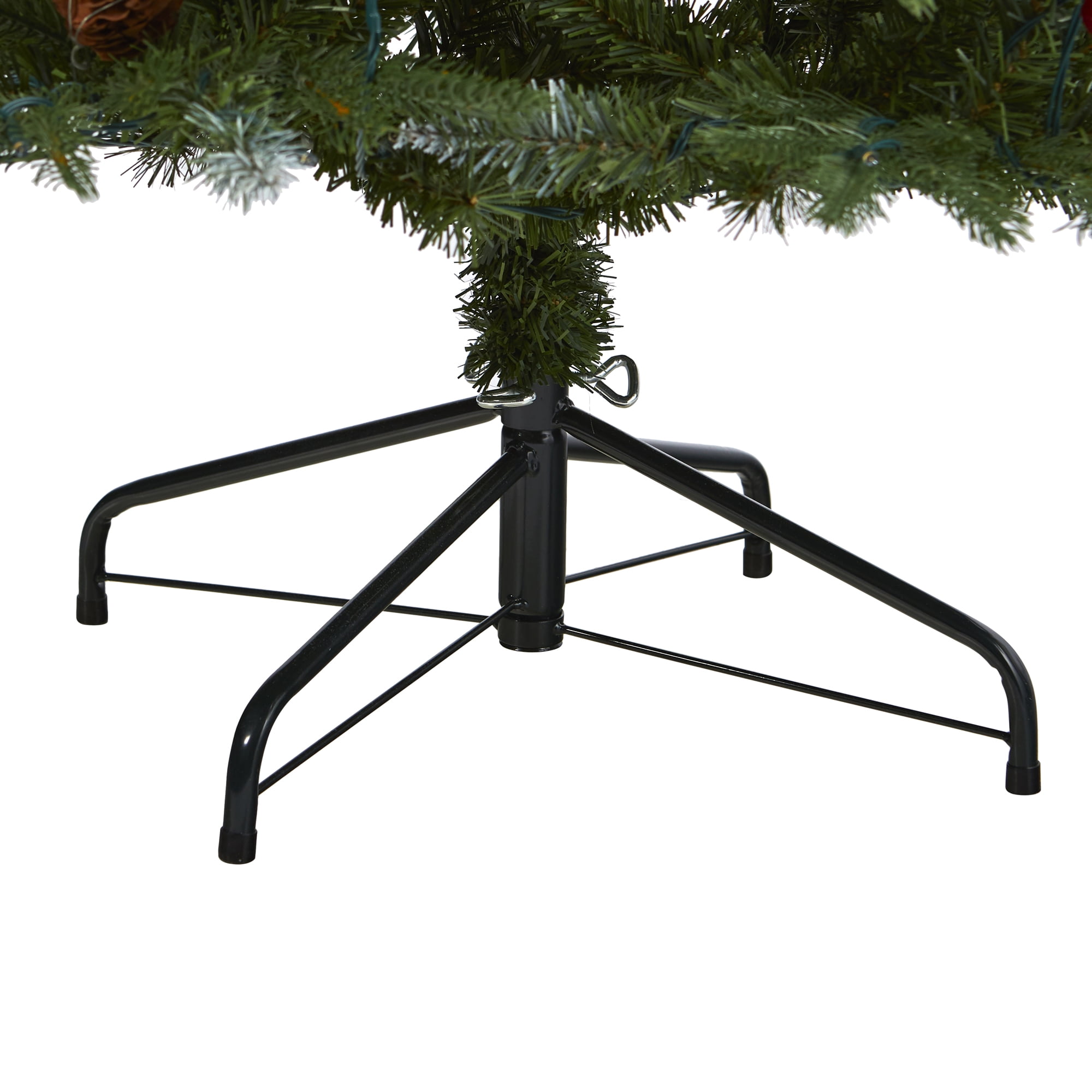 Nearly Natural Clear Prelit 300 LED Holiday Pine Snow Tipped Spruce Artificial Christmas Tree, 6' - Image 6