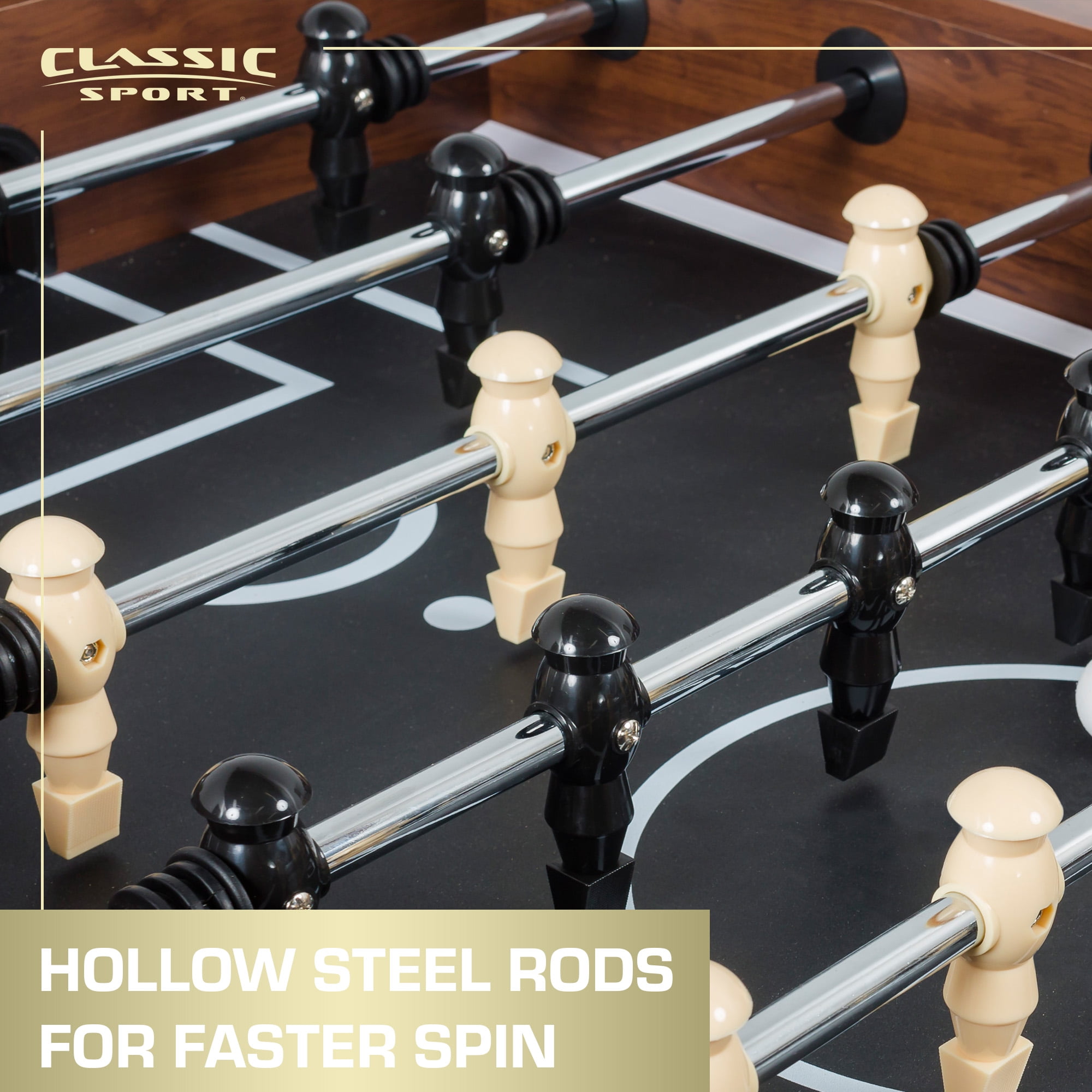 Classic Sport Liverpool 60" Foosball Table, Brown - Image 5