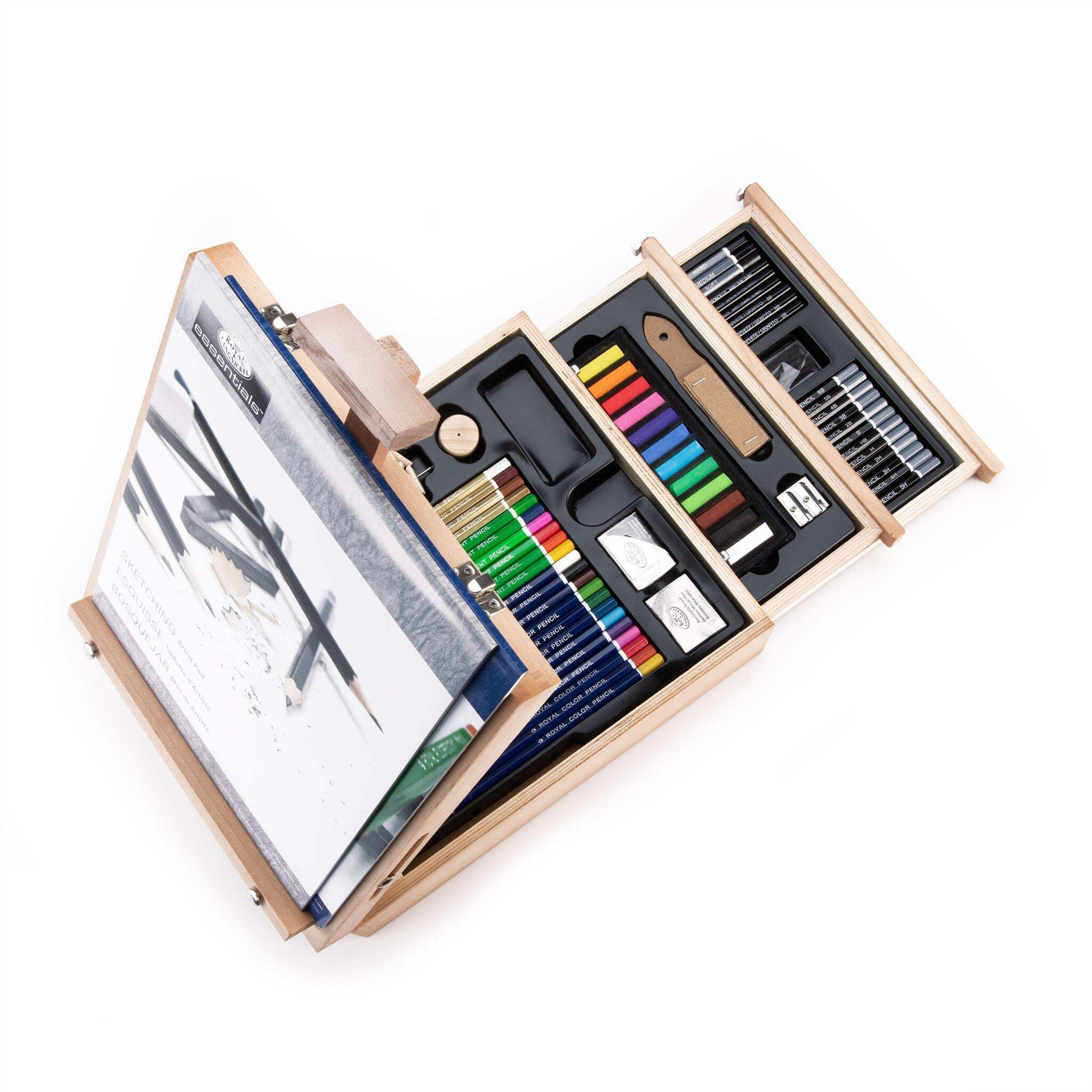Royal & Langnickel Sketch and Draw Box Easel Art Set, 152pc - Image 7