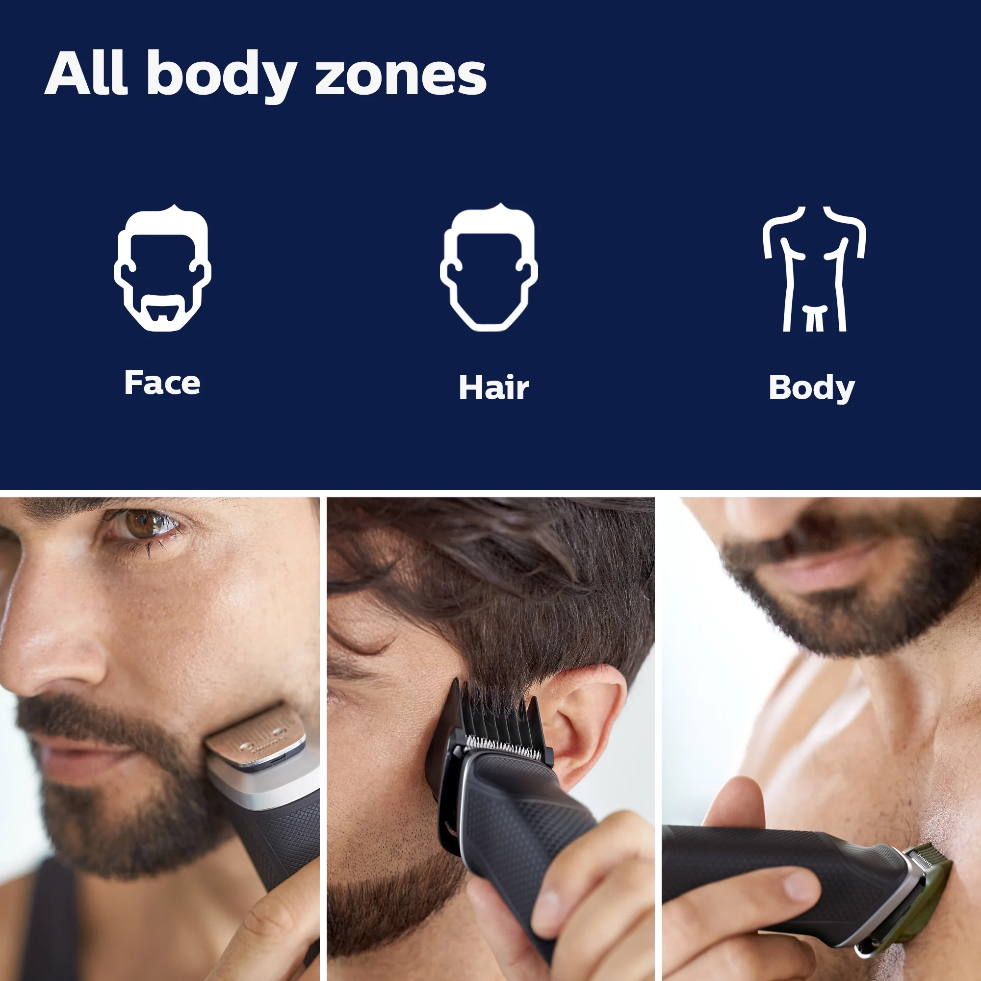Philips Norelco Multigroom Series 5000 (MG5750/49) 18 Piece, Beard Face, Hair, Body Hair Trimmer For Men - No Blade Oil - Image 3
