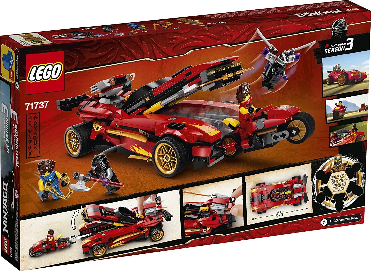 LEGO NINJAGO 71737 X-1 Ninja Charger, New 2021 (599 Pieces) - Image 3