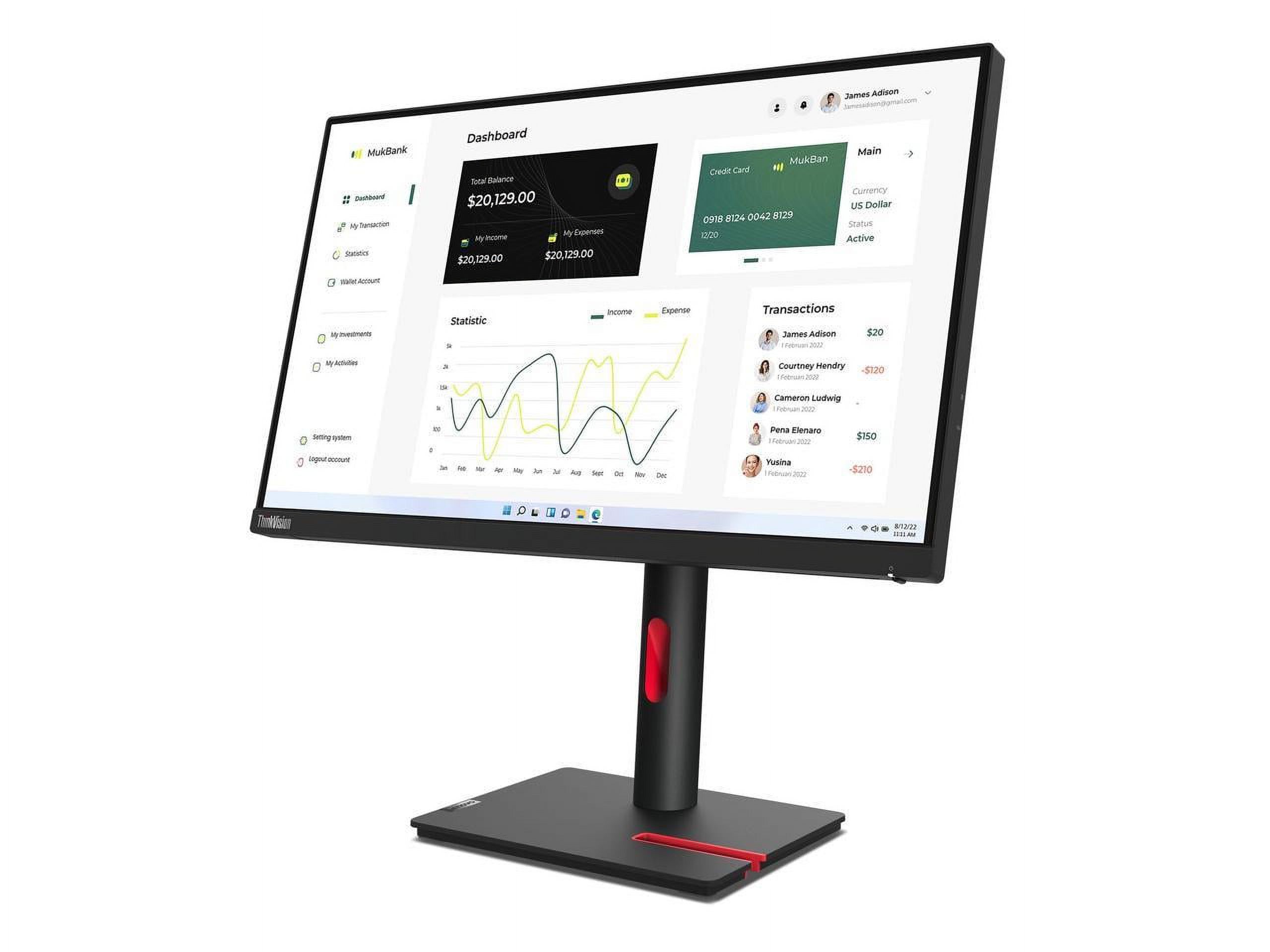Lenovo ThinkVision 23 inch Monitor - T23i-30 - Image 16