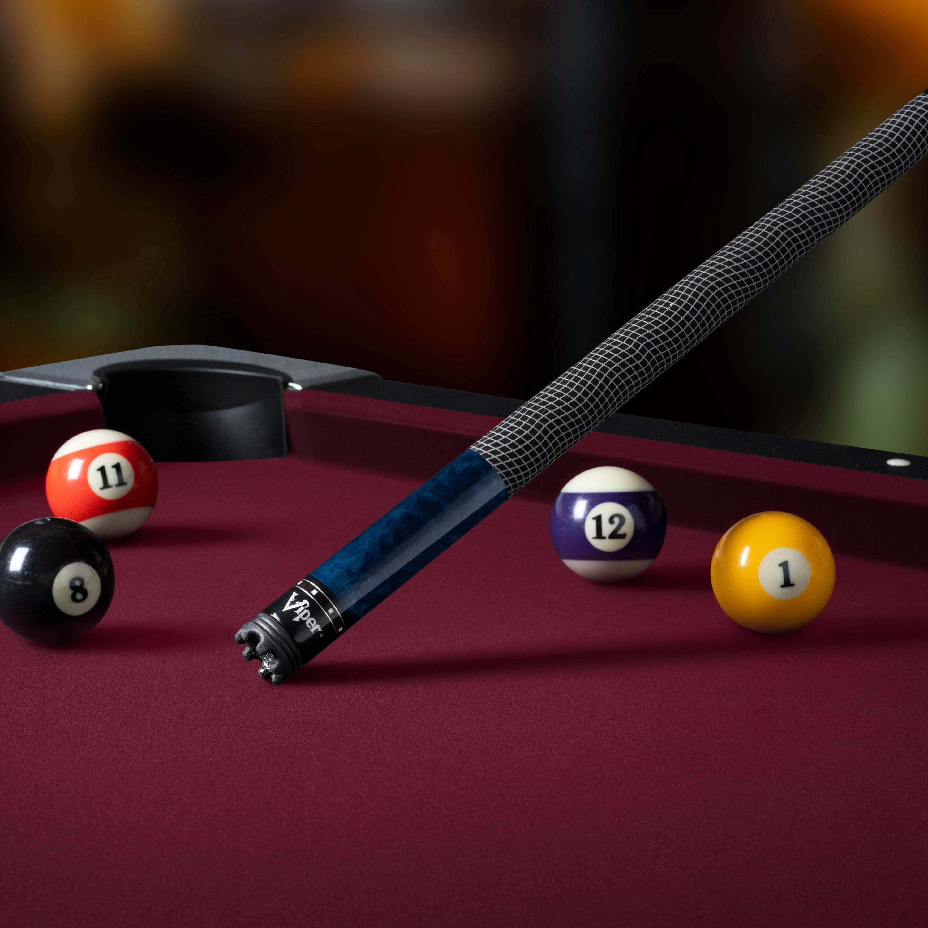 Viper Clutch 58" Billiard/Pool Cue, 2 Piece, Blue, 19 Ounce - Image 7