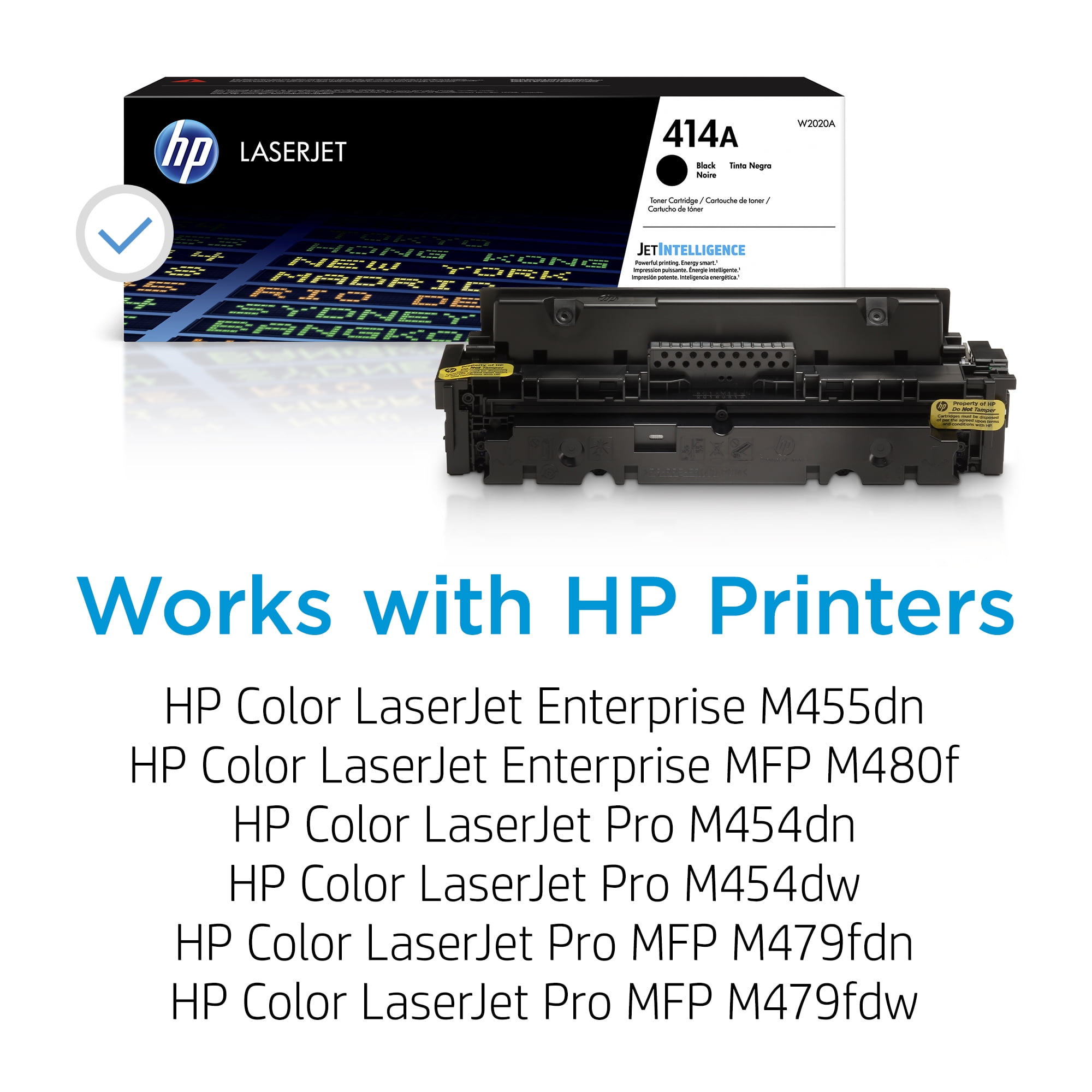 HP 414A Black Original LaserJet Toner Cartridge, ~2,400 pages, W2020A - Image 3