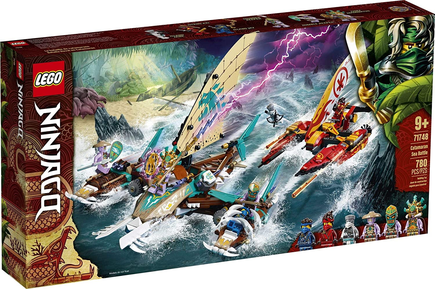 LEGO® NINJAGO Catamaran Sea Battle 71748 Building Kit, New 2021 (780 Pieces) - Image 3