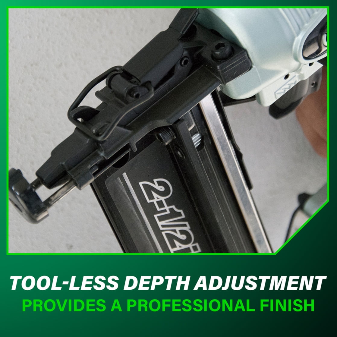 Metabo HPT 16-Gauge Finish Nailer with Air Duster, Ideal for Molding, Chair Rail and Cabinetry, Lightweight 3.7 lbs - Image 4