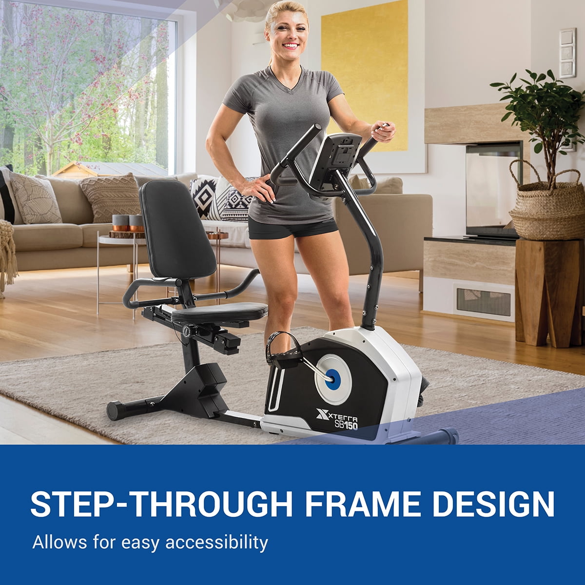 XTERRA Fitness SB150 Recumbent Bike with 24 Magnetic Resistance Levels - Image 5