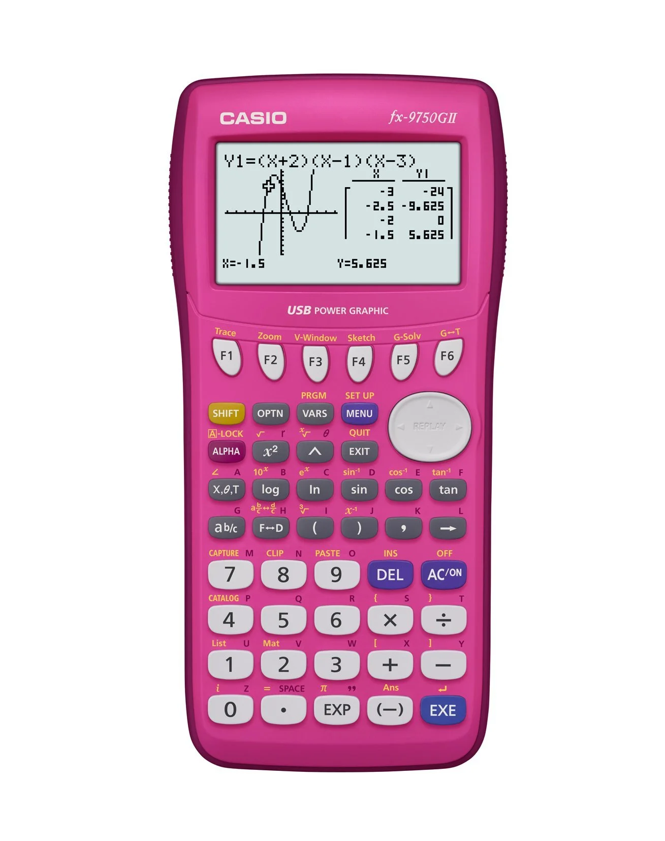Casio FX9750GII-PK 8-Digit Calculator Pink - Image 3