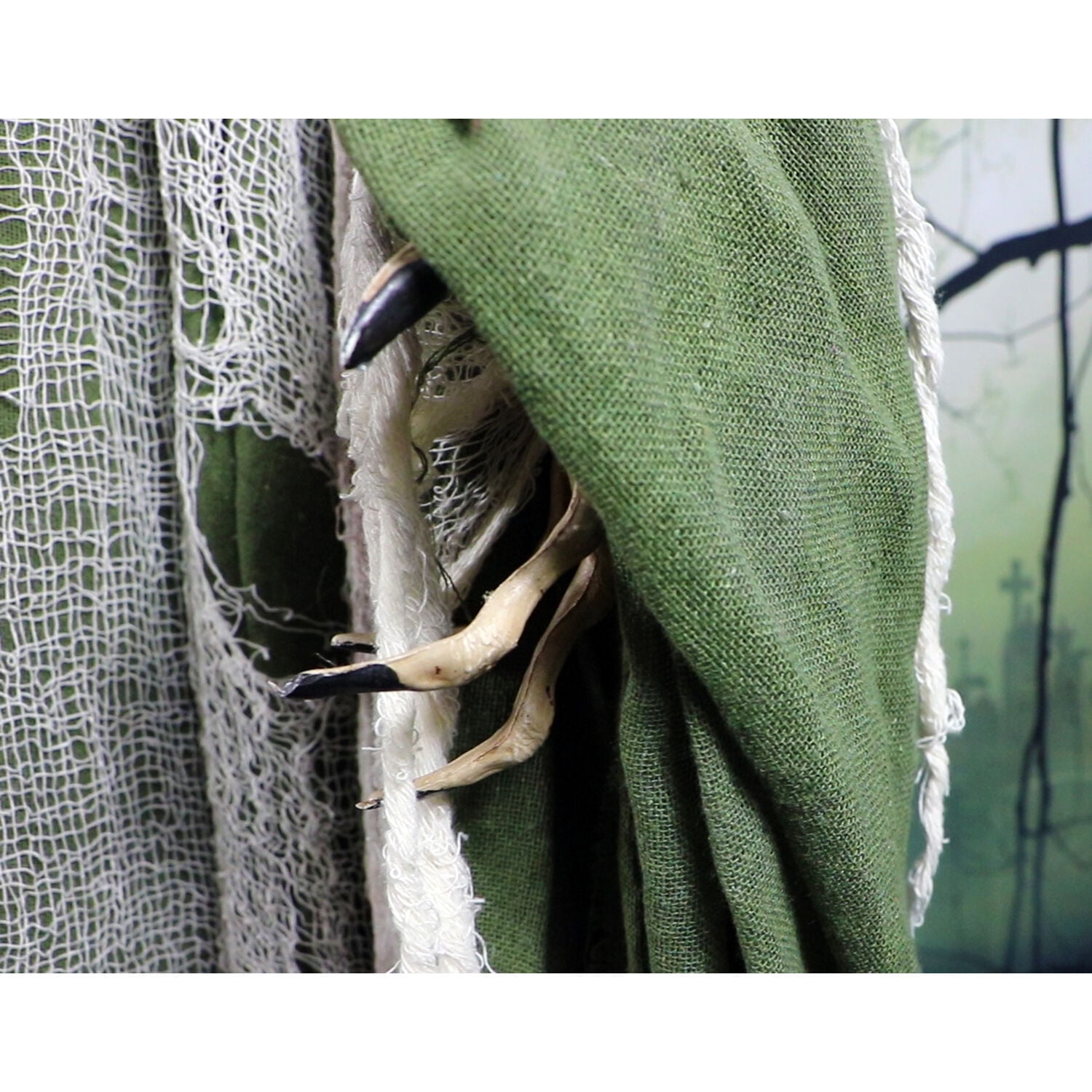 Haunted Hill Farm Life-Size 5 ft Animated Talking Evil Witch Prop Indoor/Outdoor Halloween Decoration, HHWITCH-7FLSA - Image 4