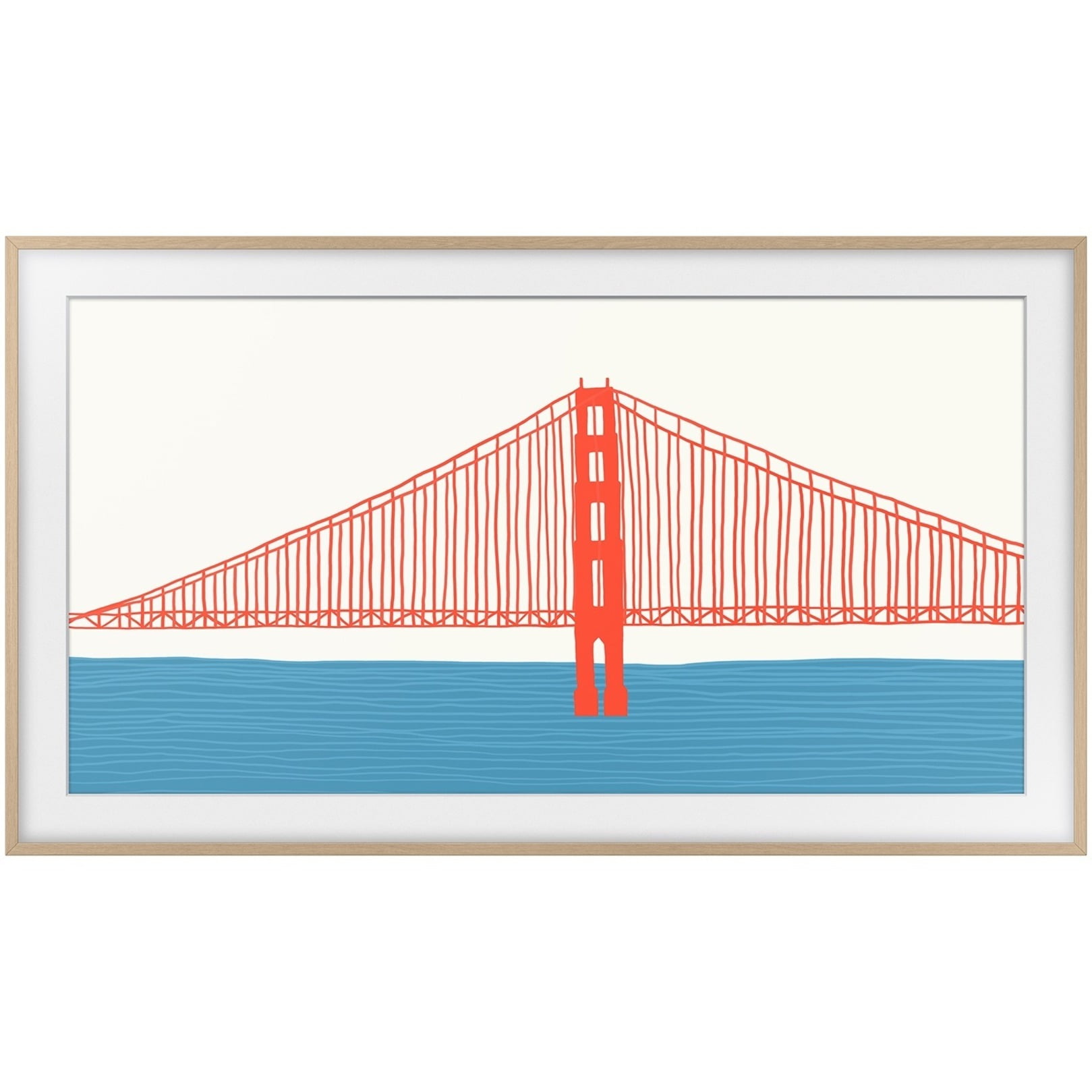 Samsung 2021 50" The Frame Customizable Bezel Modern Teak VGSCFA50TKBZA - Image 8