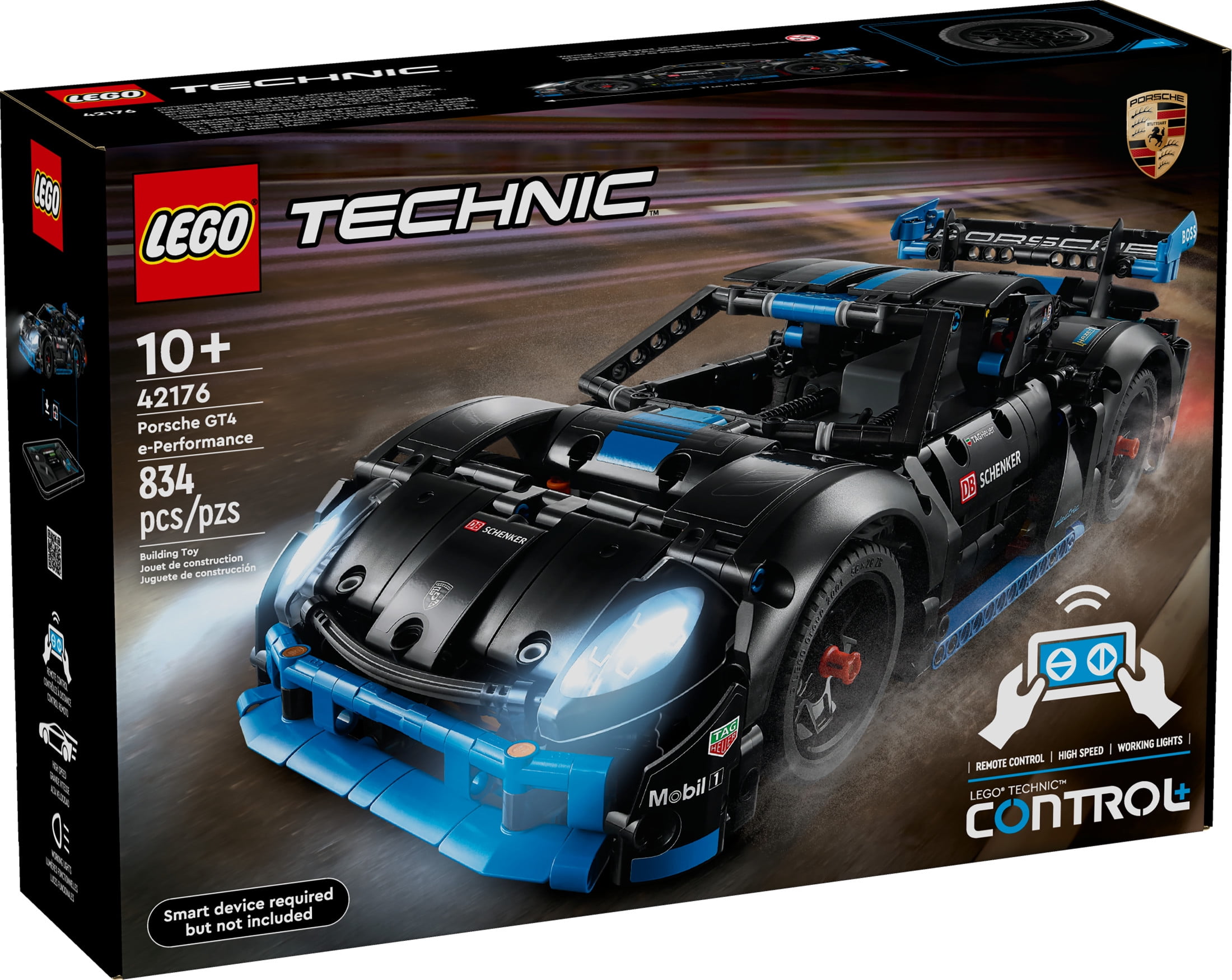 LEGO Technic Porsche GT4 e-Performance Race Car Toy, Remote Control Car Playset, Porsche Gift for Kids, 42176 - Image 2