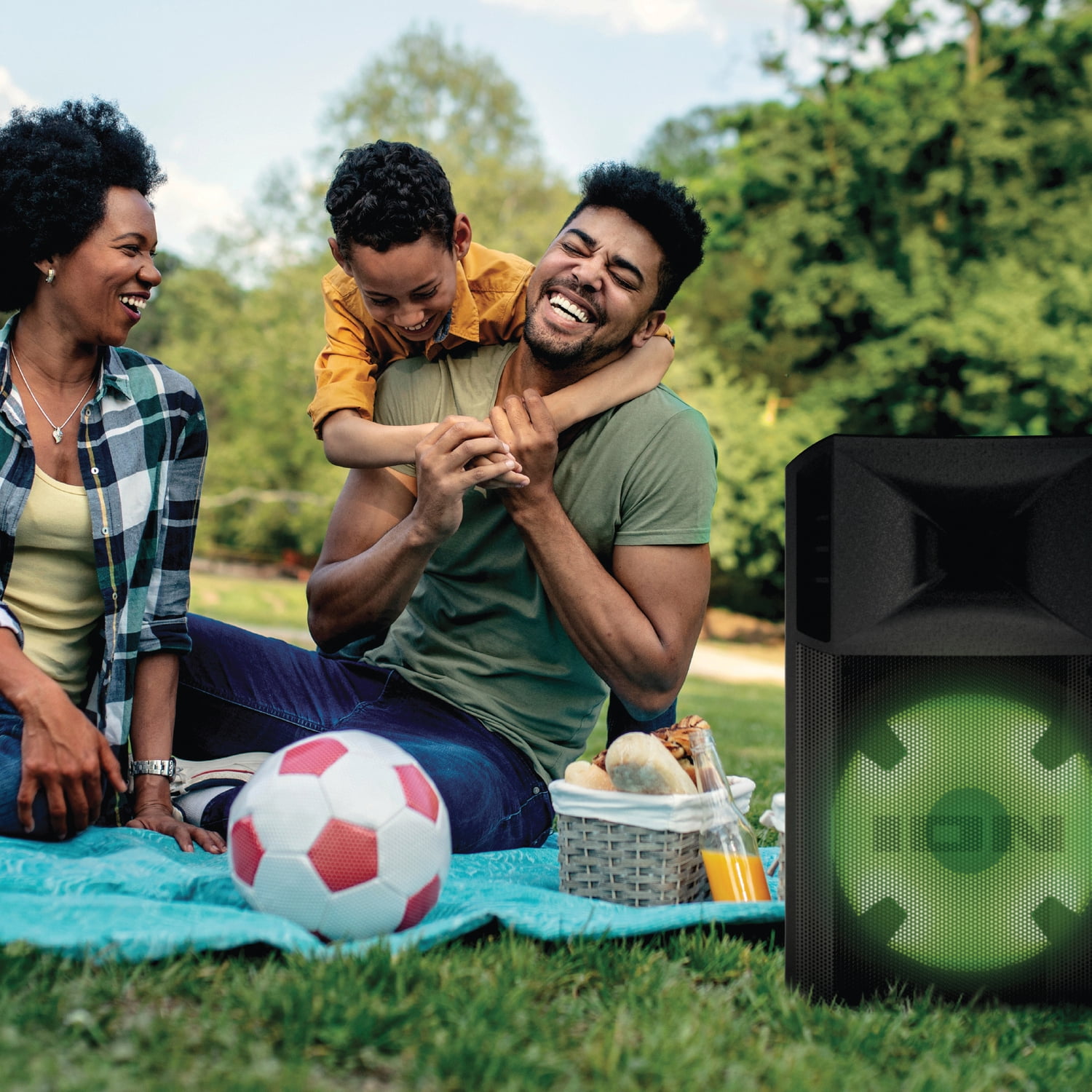 ION Power Glow 300 Portable Bluetooth Party System Speaker with Lights, Microphone, and Stereo-Link, POWERGLOW300XUS - Image 5