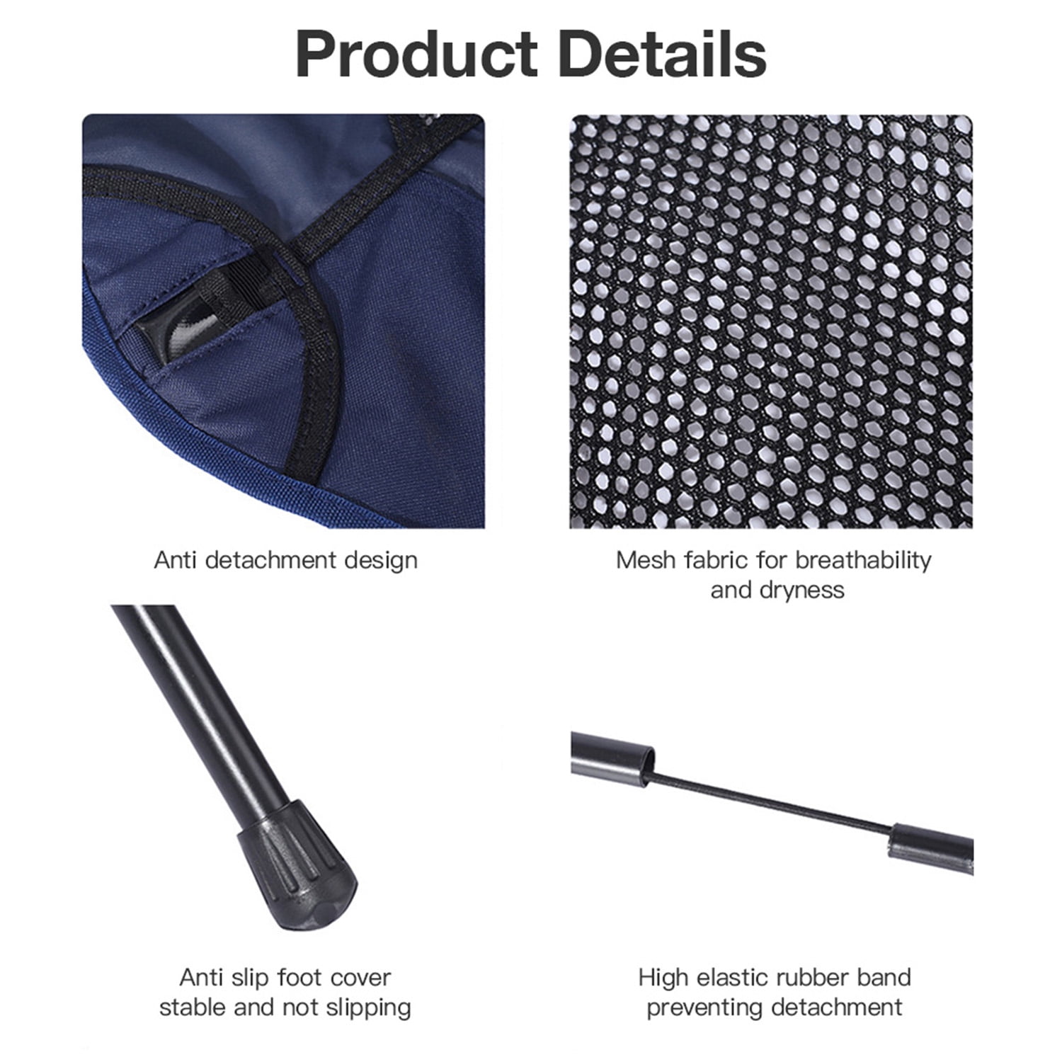 Portable Folding Camping Chair,Foldable Camping Chair,Lightweight Folding Camping Chair,Portable Outdoor Chairs with Carry Bag for Fishing, Picnic, Camping,Hiking,Outdoor Travel - Image 8