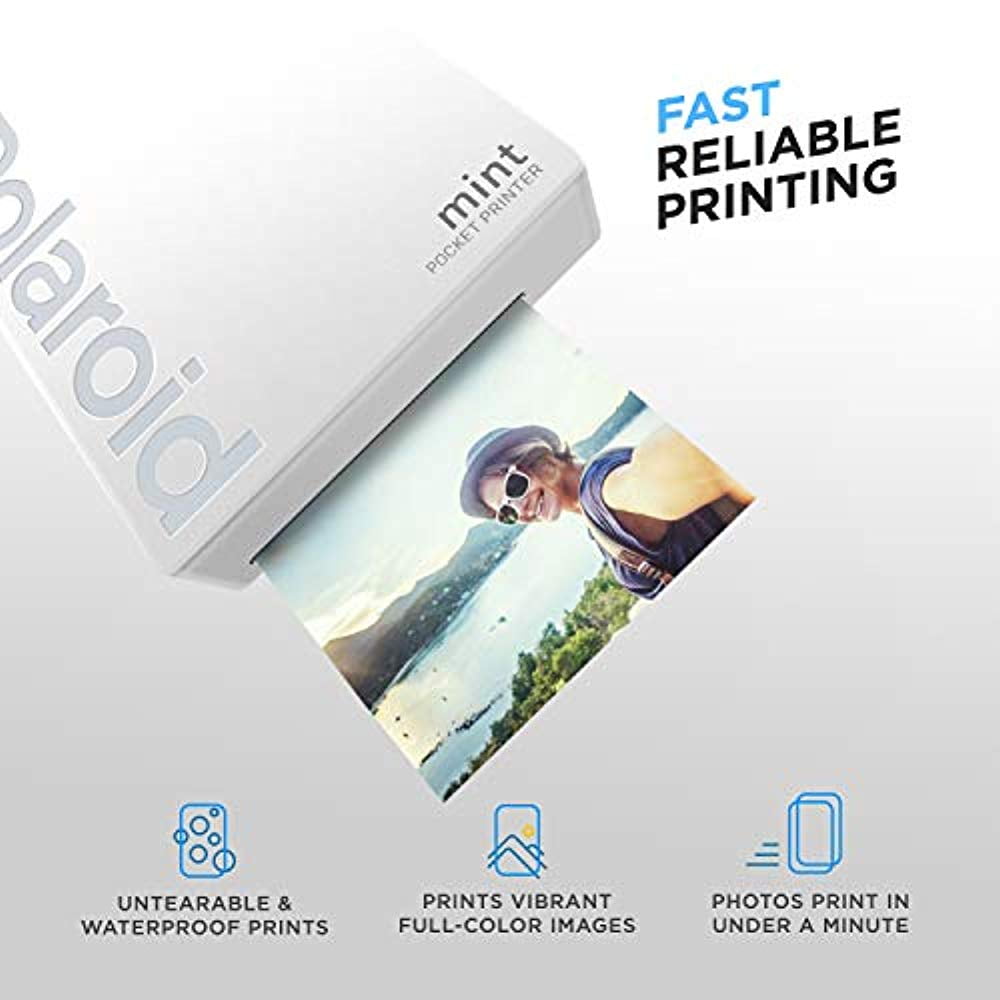 Polaroid Mint Pocket Printer with Zero Ink Printing Technology and Bluetooth Connectivity- Black - Image 9