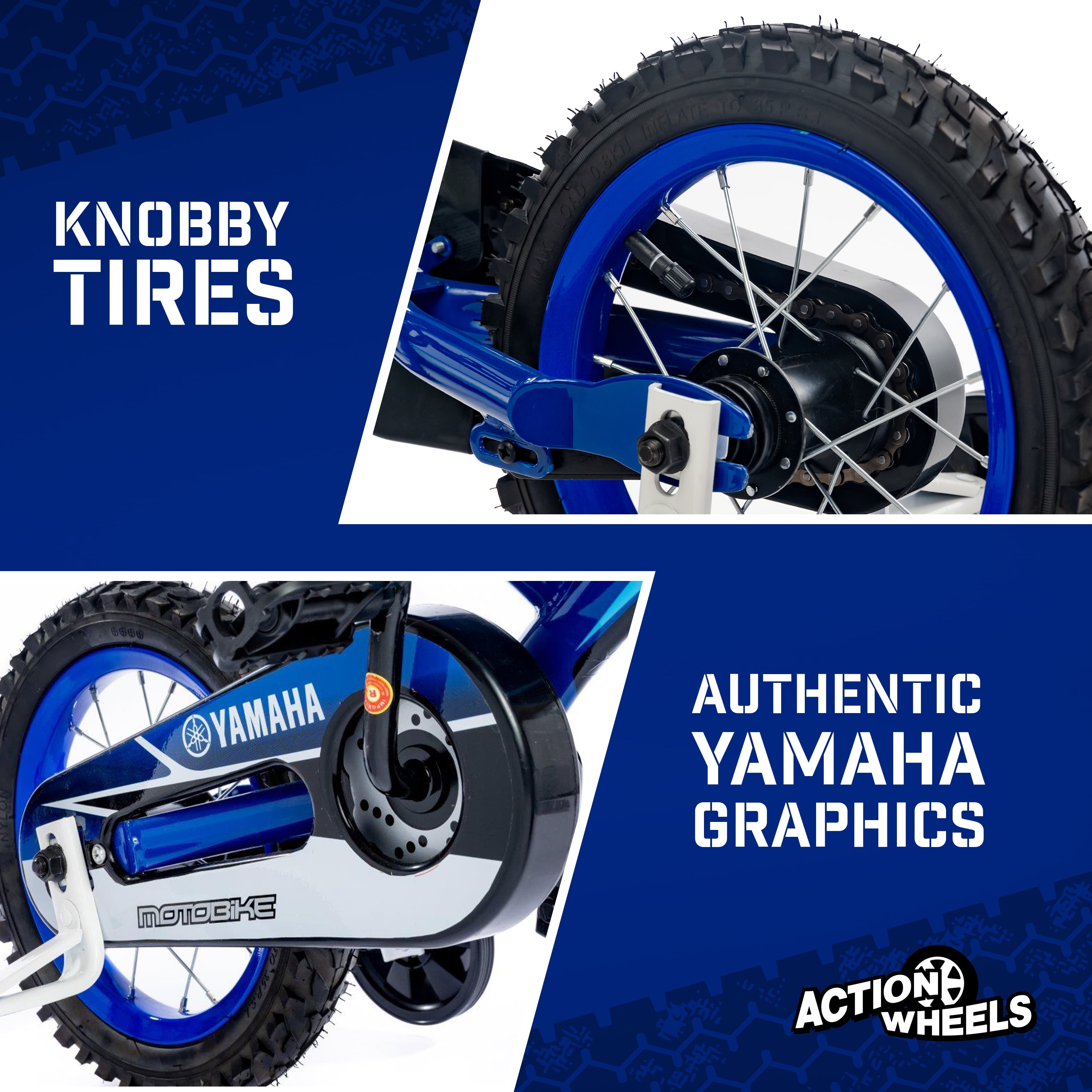 Yamaha Motobike, 12" Wheels, Bicycle for Children Age 2 to 4 Years Old - Image 11