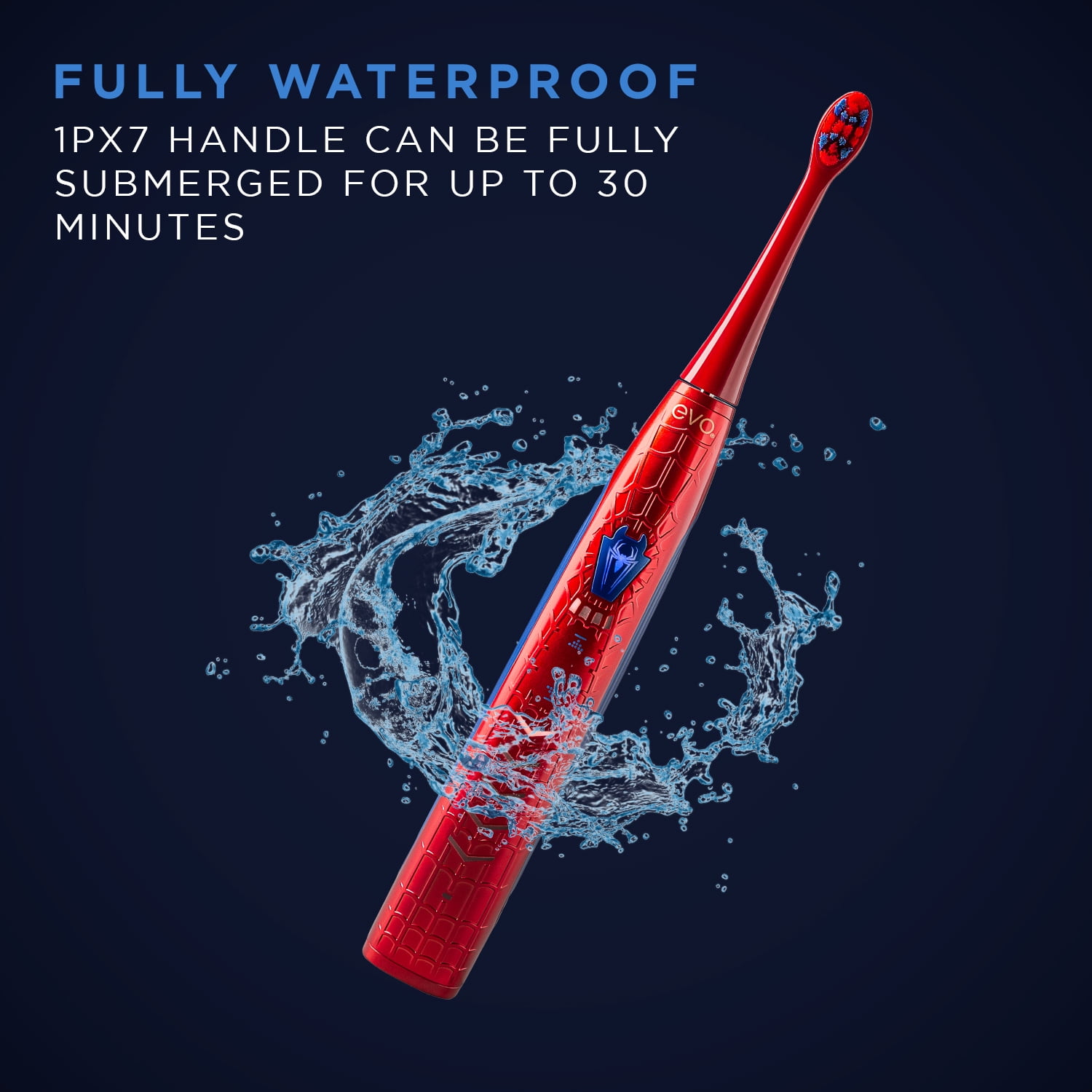EVO SPM-1 Rechargeable Spider-Man Sonic Toothbrush with Travel Case for Adults, Collector's Edition - Image 4