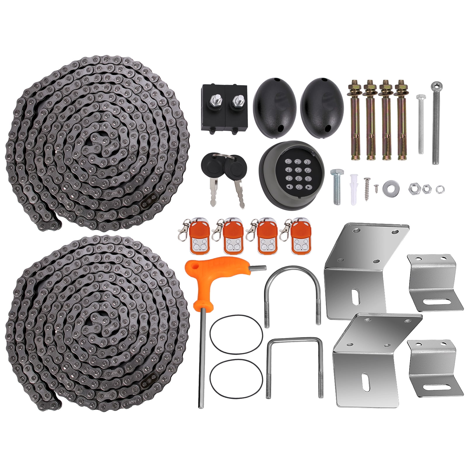 VEVOR Sliding Gate Opener 3300 lbs Automatic Sliding Gate, Gate Opener Motor with 2 Remote Controls, 230 ft Remote Distance Driveway Rolling Gate, Automatic Sliding Gate Opener for Sliding Gate - Image 6