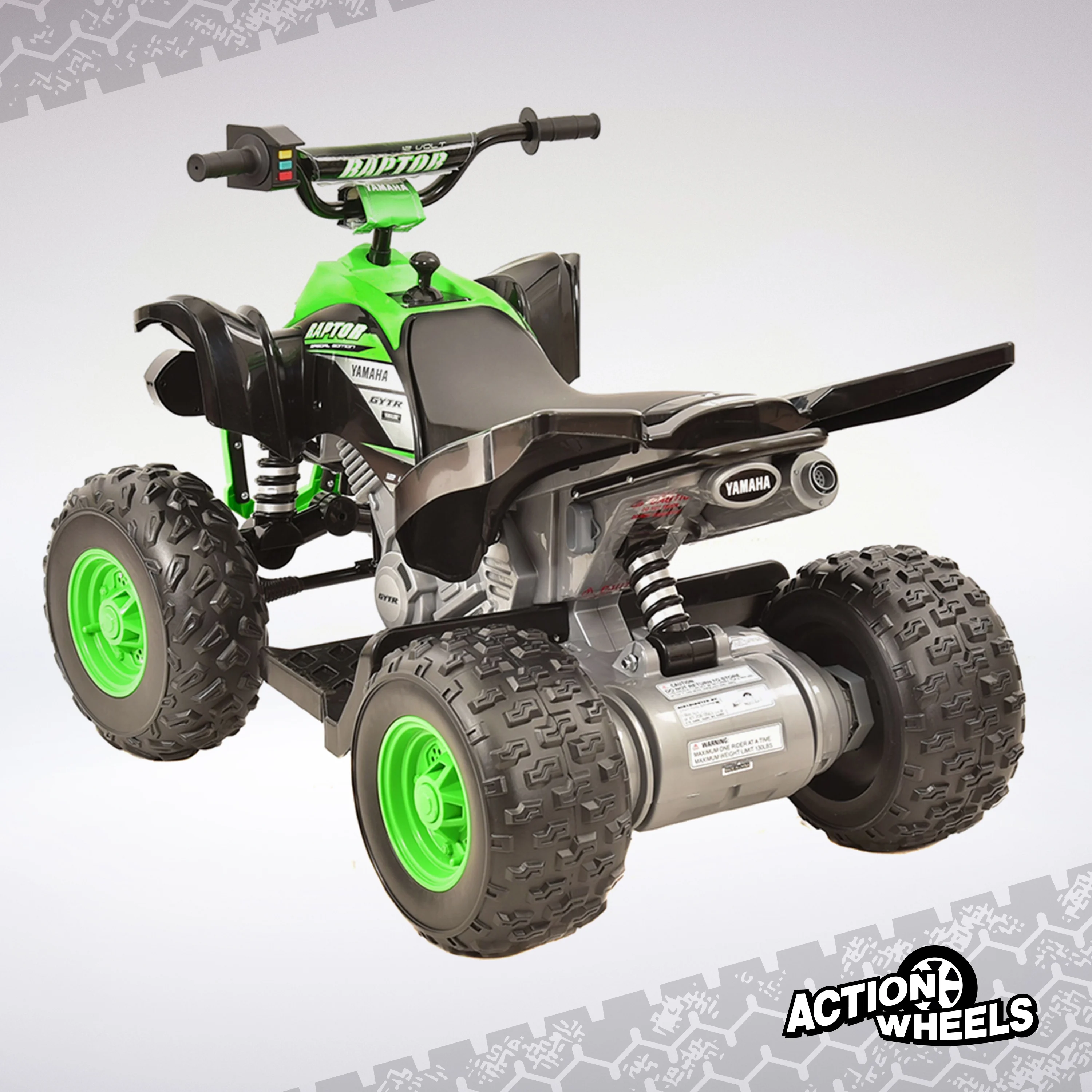 Yamaha Raptor 12V ATV Ride-on, Ages 3+, Speeds Up to 5 MPH, Includes Battery and Charger - Image 6