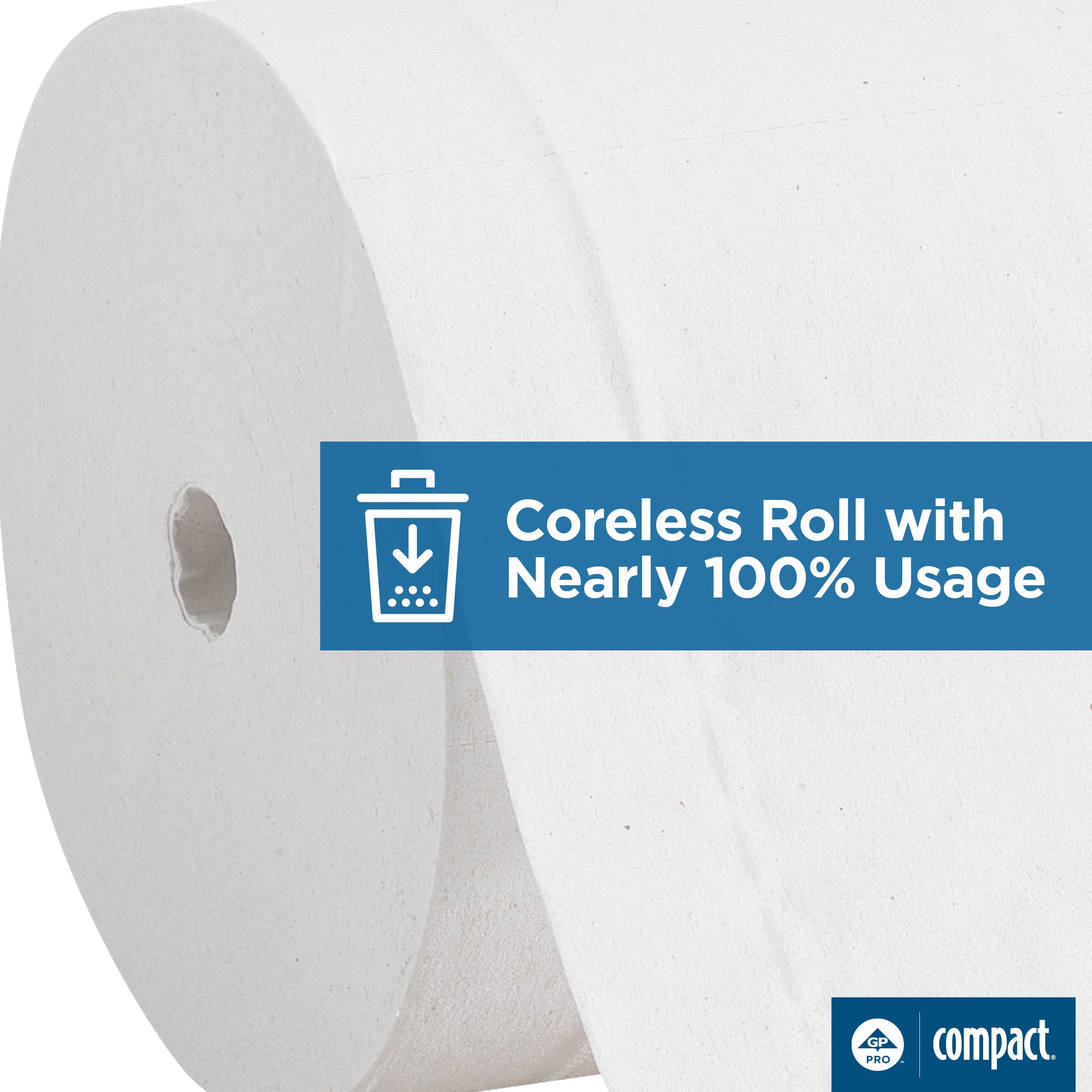 Georgia-Pacific Compact Coreless 2-Ply Toilet Paper, 19375, 36 Rolls per Case - Image 10