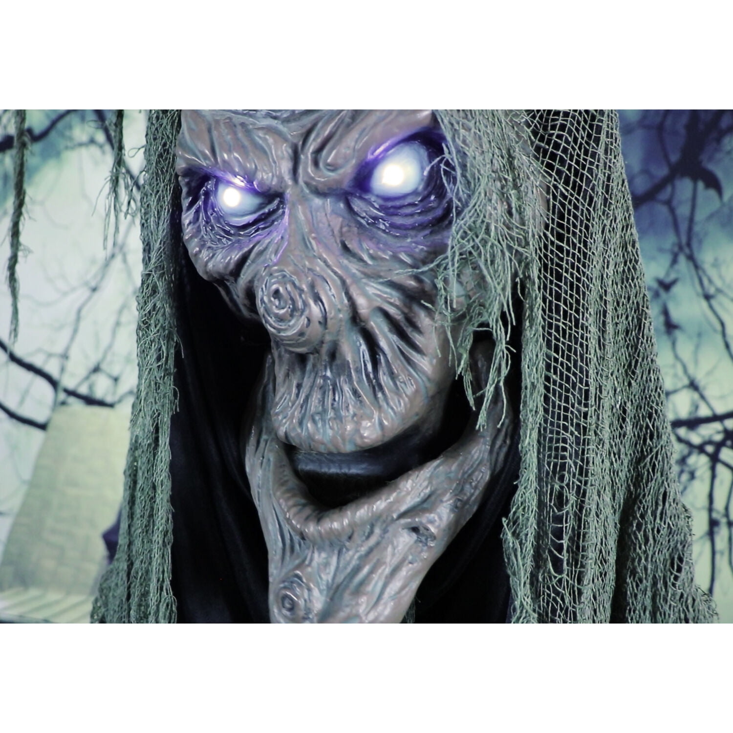 Haunted Hill Farm 6.5 ft Poseable Talking Tree with Moving Mouth, Lights and Sound, Indoor or Covered Outdoor Halloween Decoration, HHTREE-1FLS - Image 17