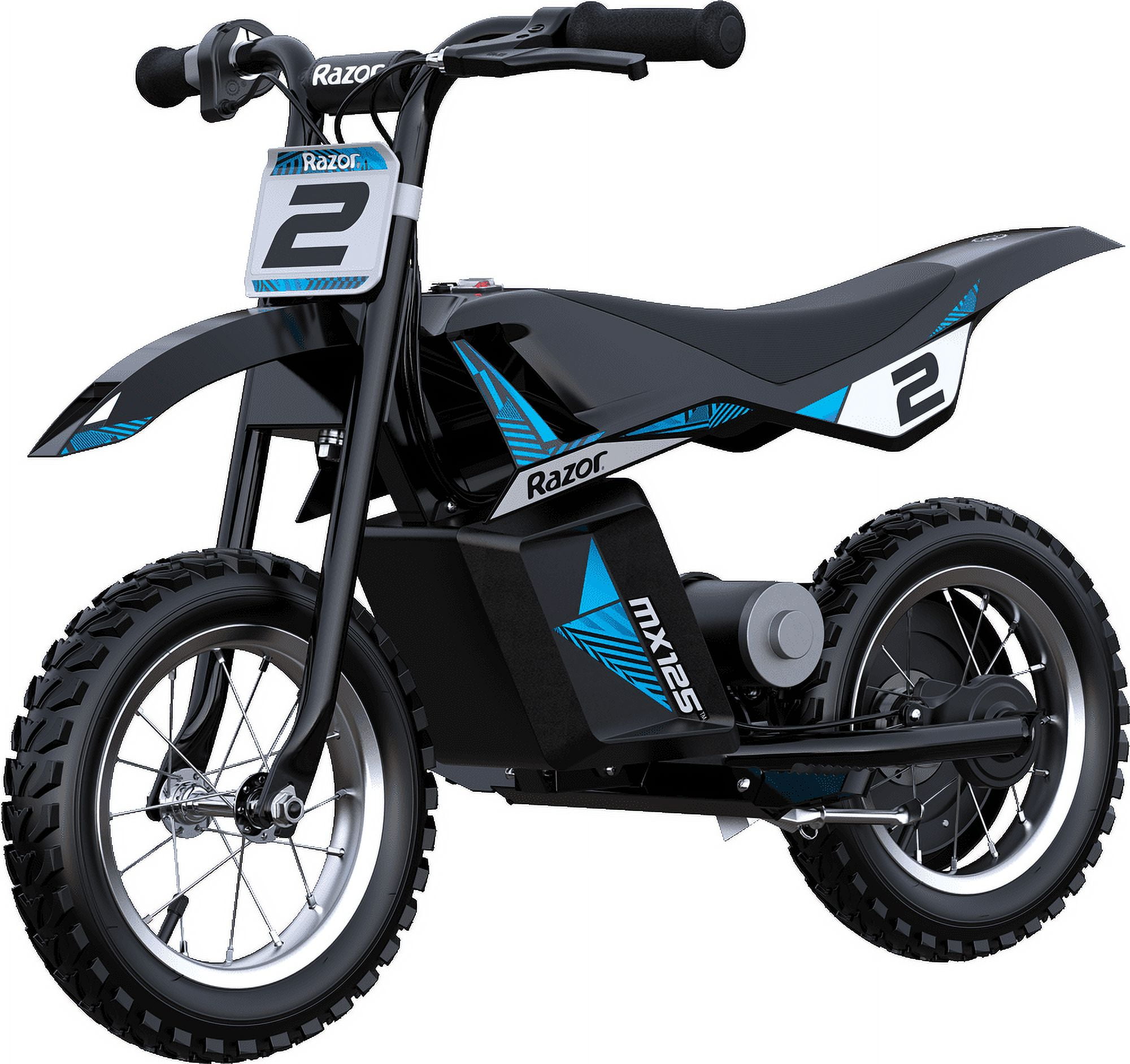 Razor Dirt Rocket MX125 Electric-Powered Dirt Bike - Black with Decal Included, for Child 5+ - Image 10