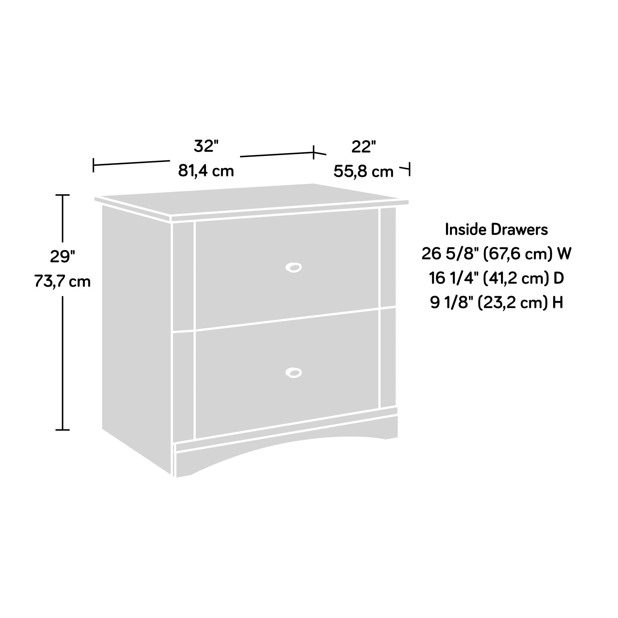 Sauder Lateral File Cabinet with Cherry Accent, Soft White Finish - Image 9