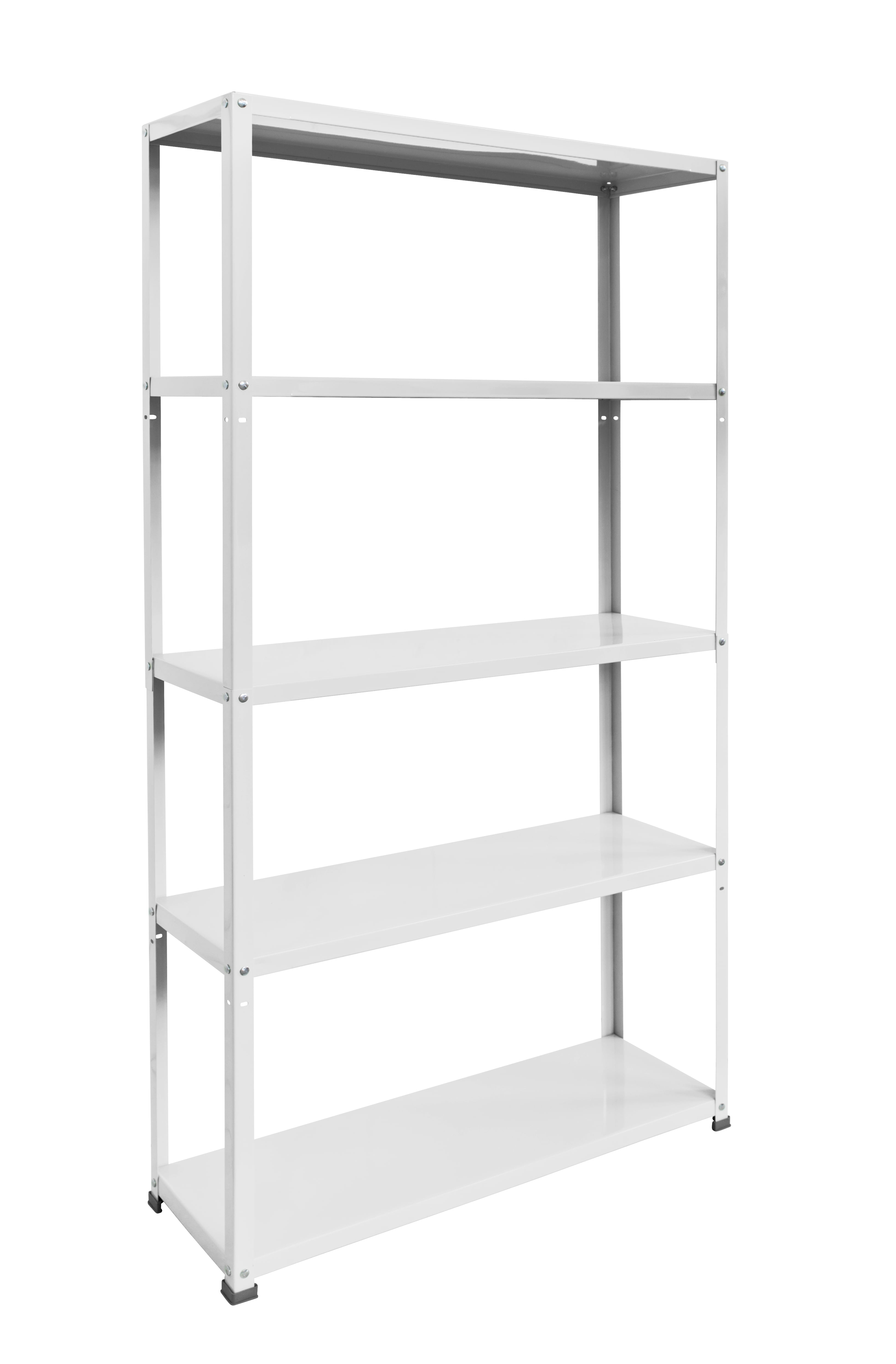 Ar Shelving 5-Tier Powder-Coated Metal Decorative Household Storage Shelving Unit Bookcase in Chick White (36 in. W x 69 in. H x 12 in. D) - Image 10