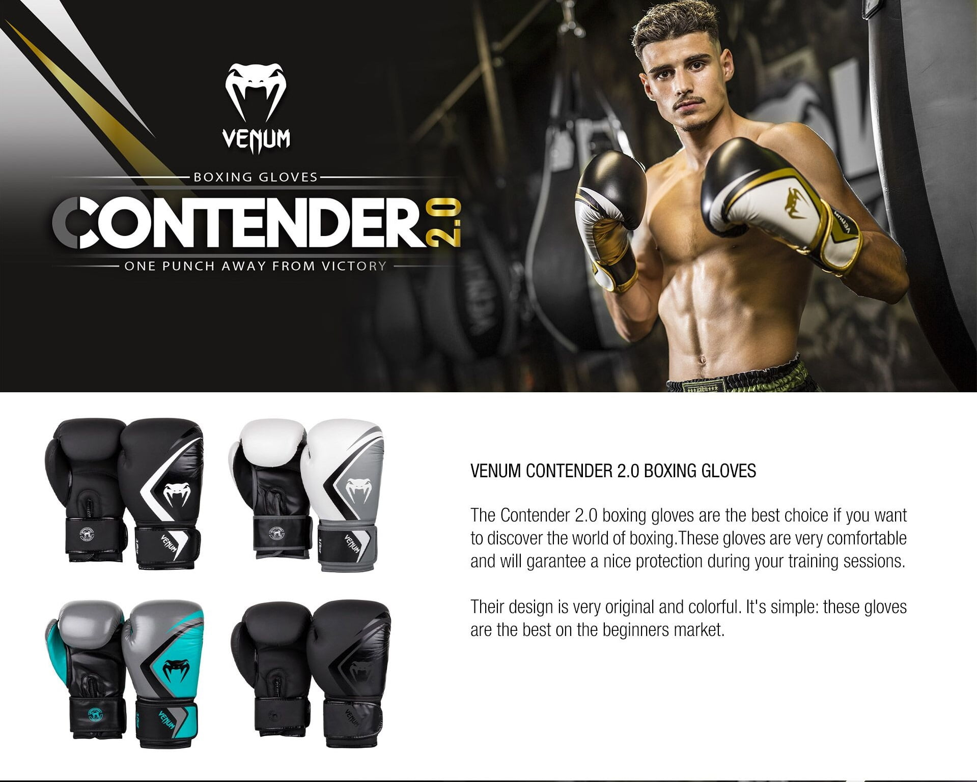 Venum Contender 2.0 Boxing Gloves - Image 6