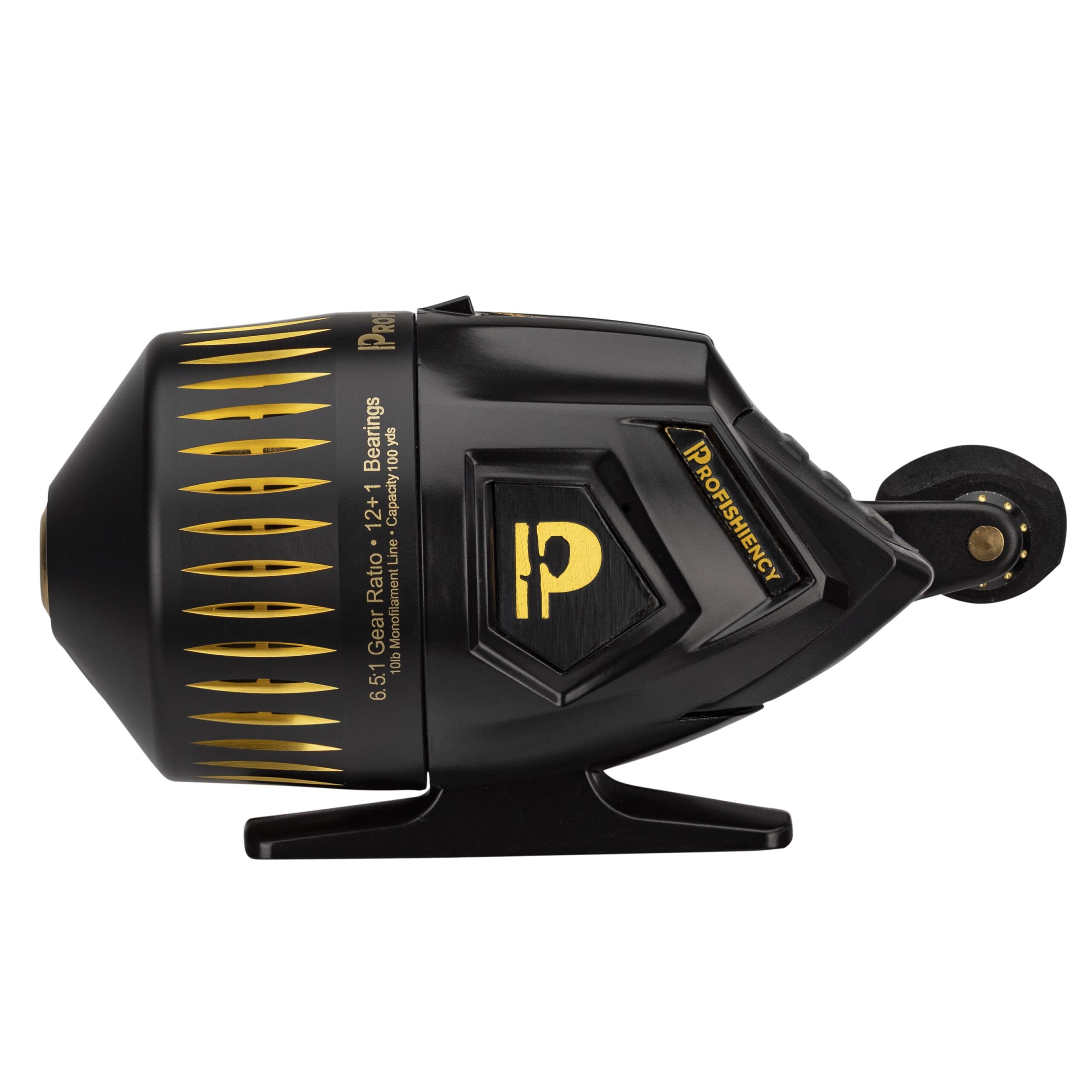 Profishiency Sniper Black Spincast Reel with 6.5:1 Gear Ratio and 12+1 Bearings - Image 3